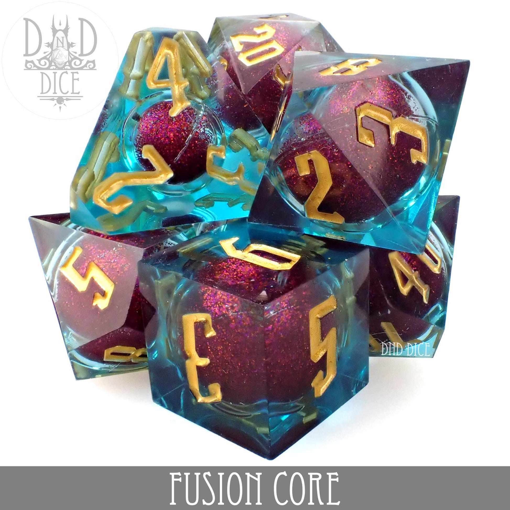 Fusion Core Liquid Core Dice Set - Premium Dice Sets & Games from DND DICE - Just $40! Shop now at Game Crave Tournament Store