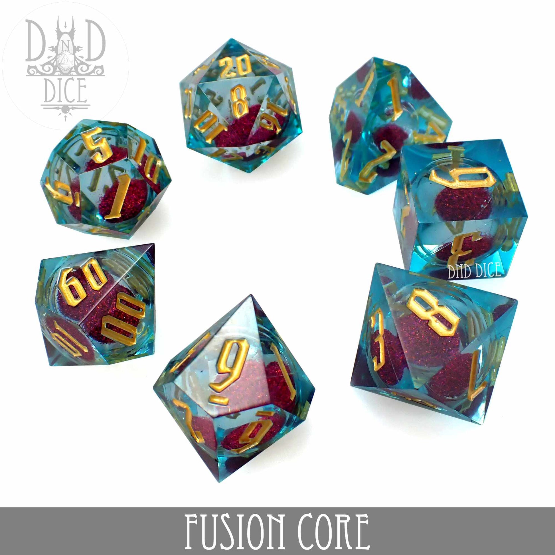 Fusion Core Liquid Core Dice Set - Premium Dice Sets & Games from DND DICE - Just $40! Shop now at Game Crave Tournament Store