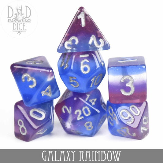 Galaxy Rainbow Dice Set - Premium Dice Sets & Games from DND DICE - Just $12! Shop now at Game Crave Tournament Store