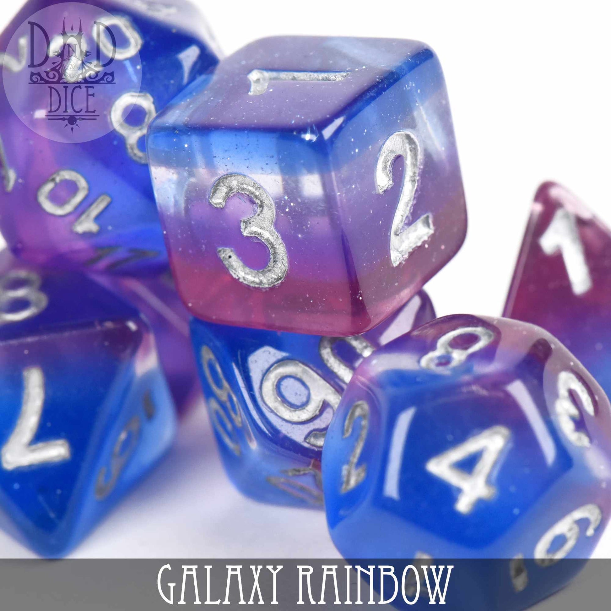 Galaxy Rainbow Dice Set - Premium Dice Sets & Games from DND DICE - Just $12! Shop now at Game Crave Tournament Store