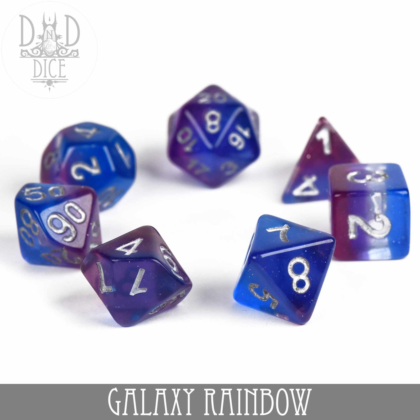 Galaxy Rainbow Dice Set - Premium Dice Sets & Games from DND DICE - Just $12! Shop now at Game Crave Tournament Store