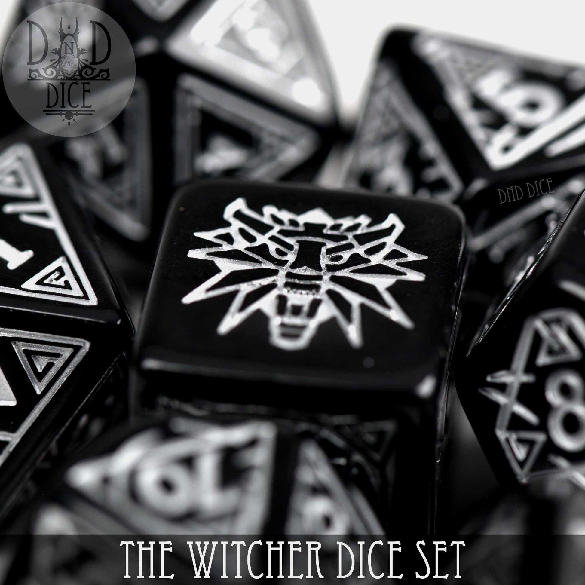 The Witcher Dice Set and Coin - Geralt - Premium Dice Sets & Games from DND DICE - Just $23! Shop now at Game Crave Tournament Store