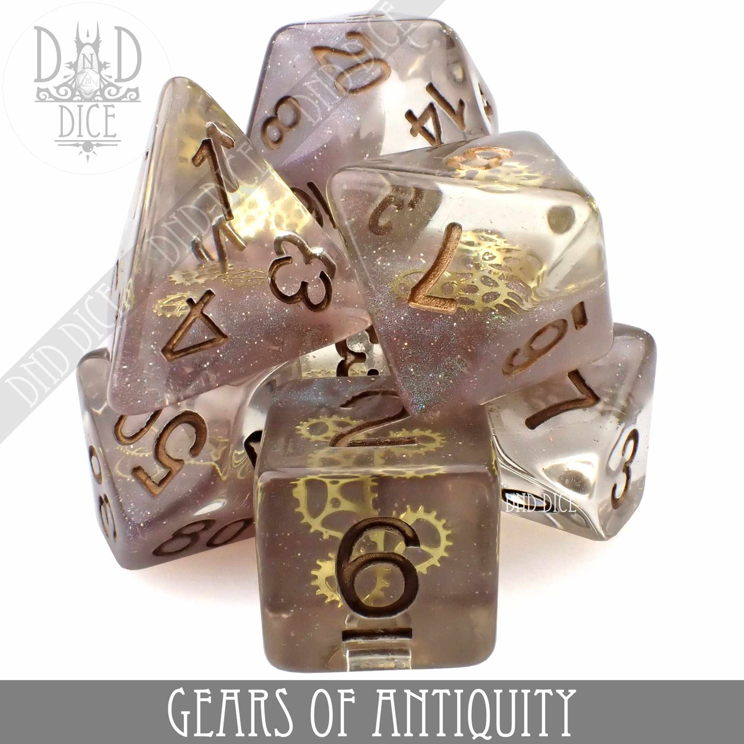 Gears of Antiquity Dice Set - Premium Dice Sets & Games from DND DICE - Just $15! Shop now at Game Crave Tournament Store