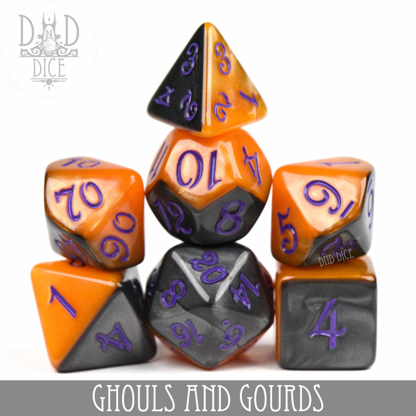 Ghouls and Gourds Dice Set - Premium Dice Sets & Games from DND DICE - Just $8! Shop now at Game Crave Tournament Store