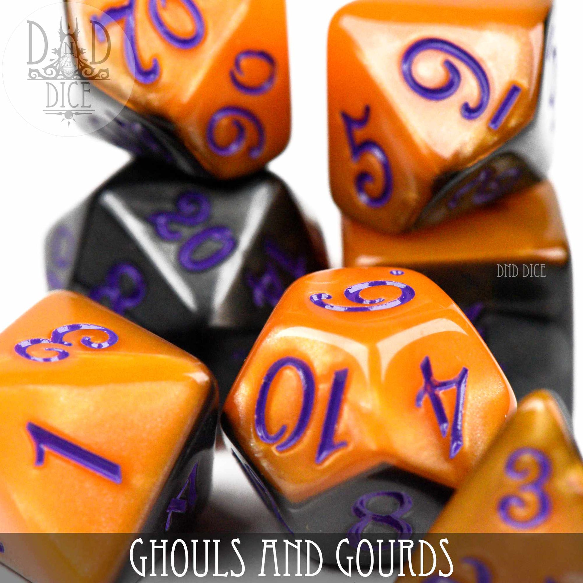 Ghouls and Gourds Dice Set - Premium Dice Sets & Games from DND DICE - Just $8! Shop now at Game Crave Tournament Store