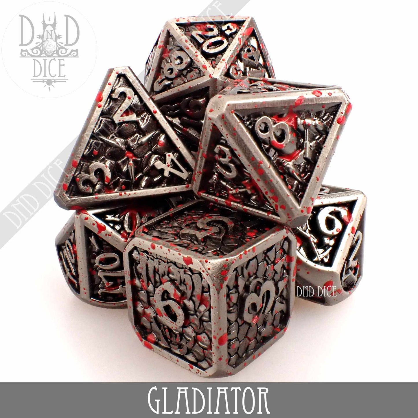 Gladiator Metal Dice Set - Premium Dice Sets & Games from DND DICE - Just $30! Shop now at Game Crave Tournament Store