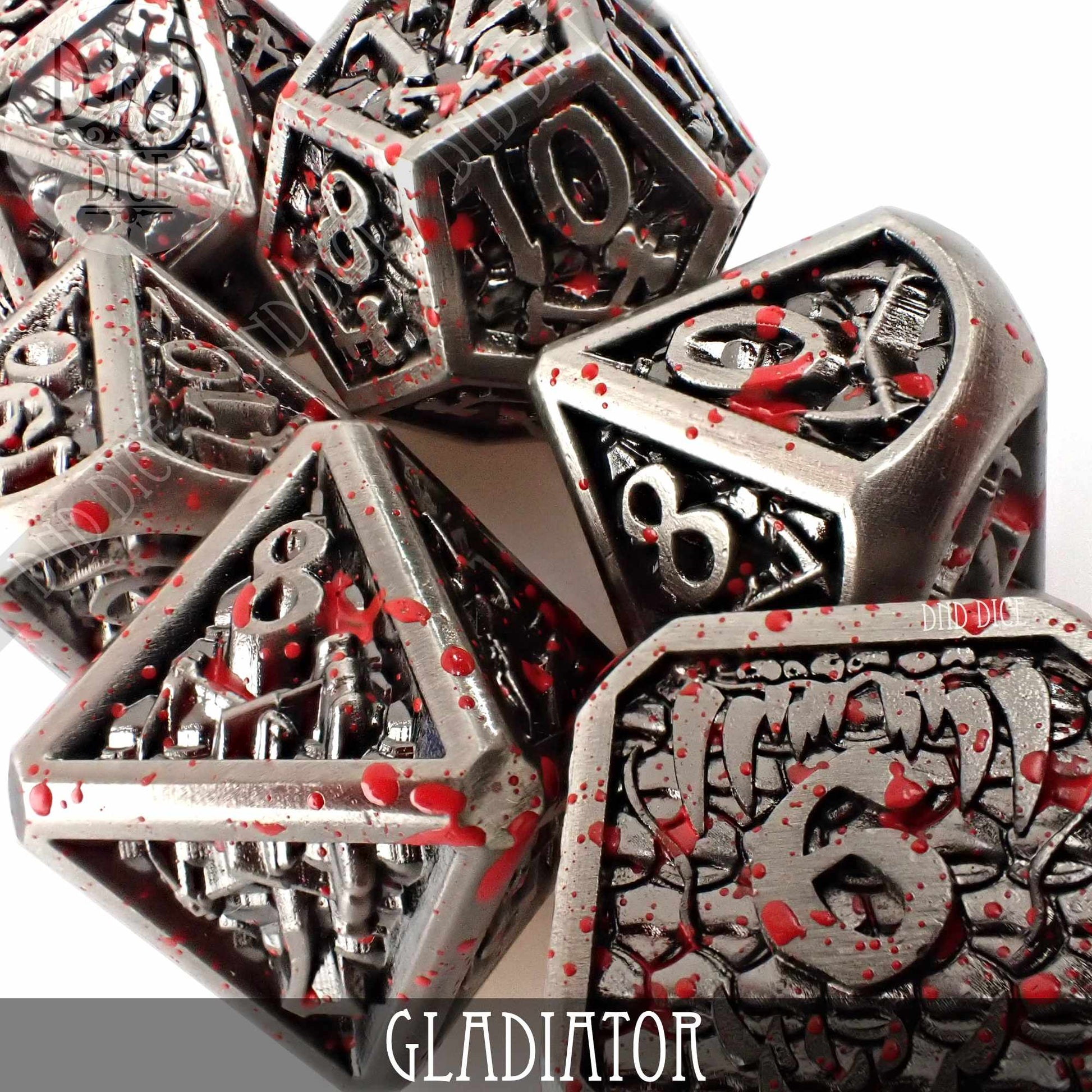 Gladiator Metal Dice Set - Premium Dice Sets & Games from DND DICE - Just $30! Shop now at Game Crave Tournament Store