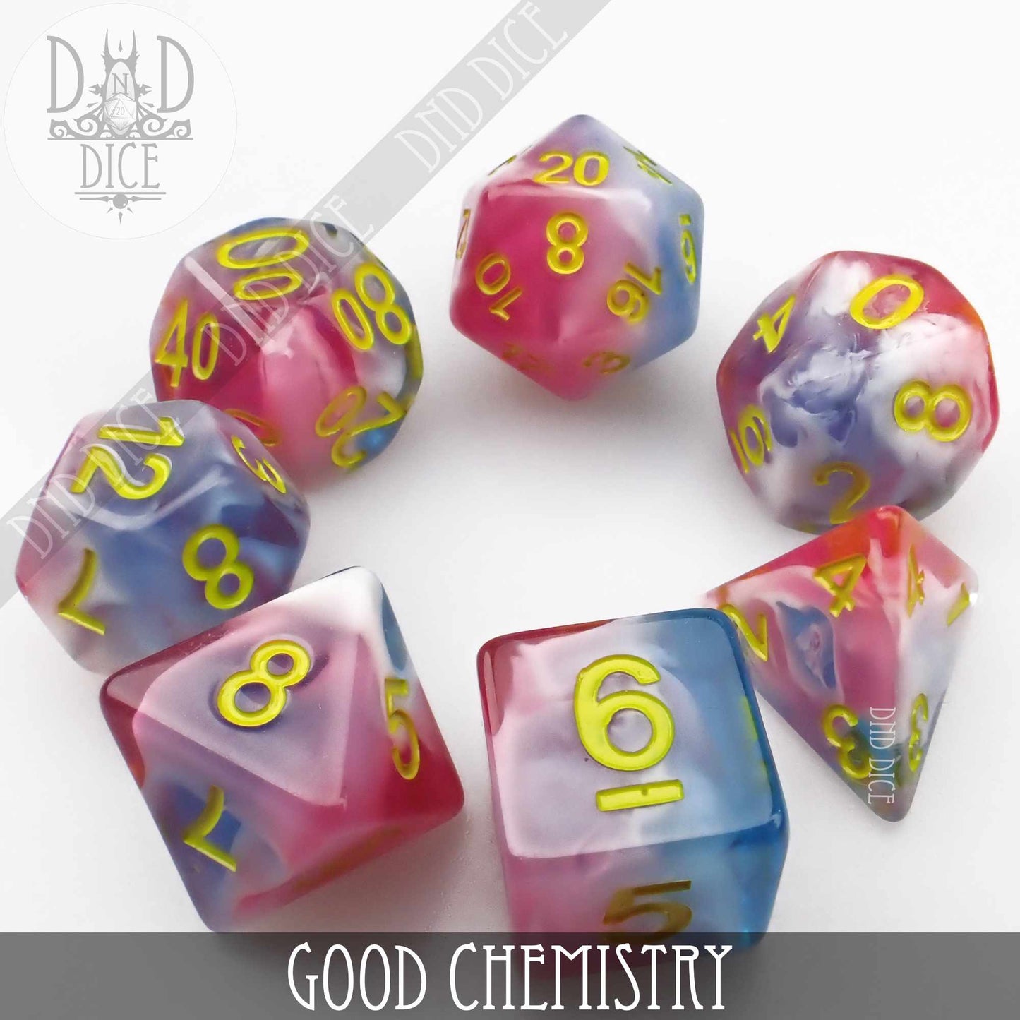 Good Chemistry Dice Set - Premium Dice Sets & Games from DND DICE - Just $12! Shop now at Game Crave Tournament Store