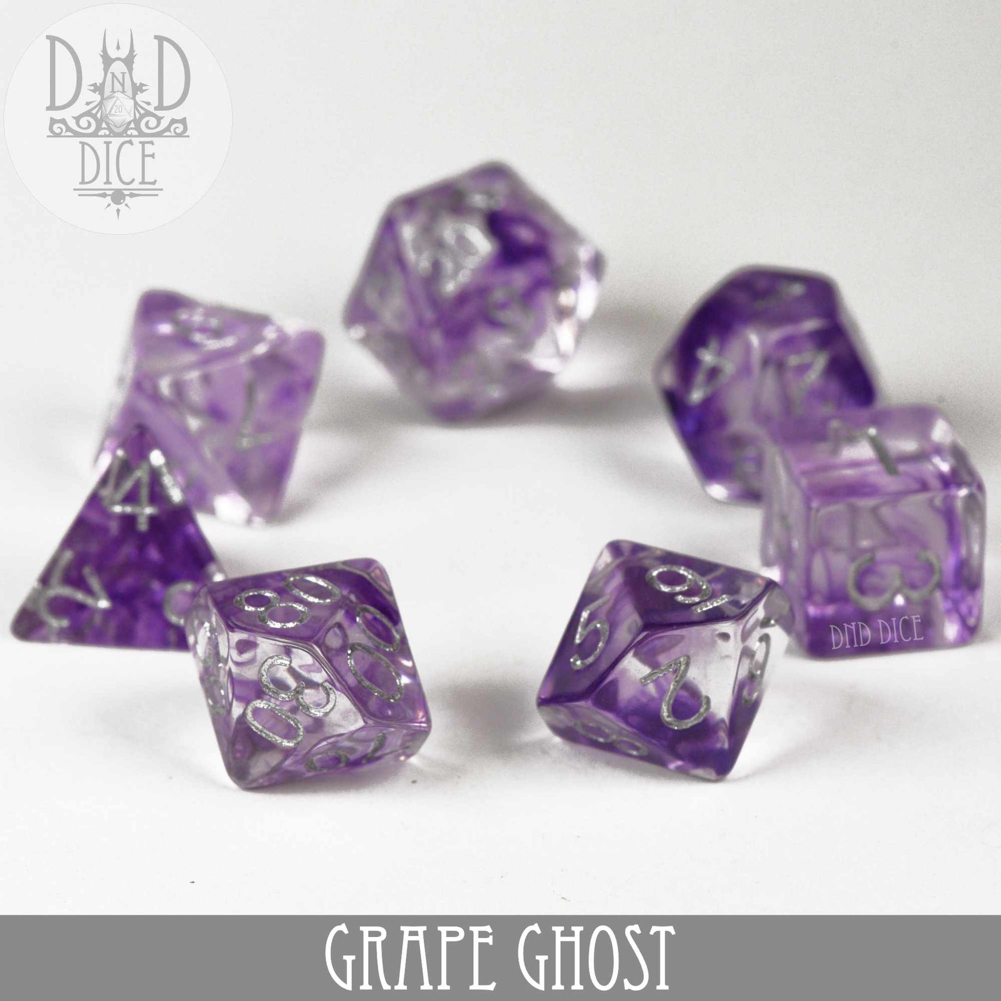 Grape Ghost Dice Set - Premium Dice Sets & Games from DND DICE - Just $8! Shop now at Game Crave Tournament Store