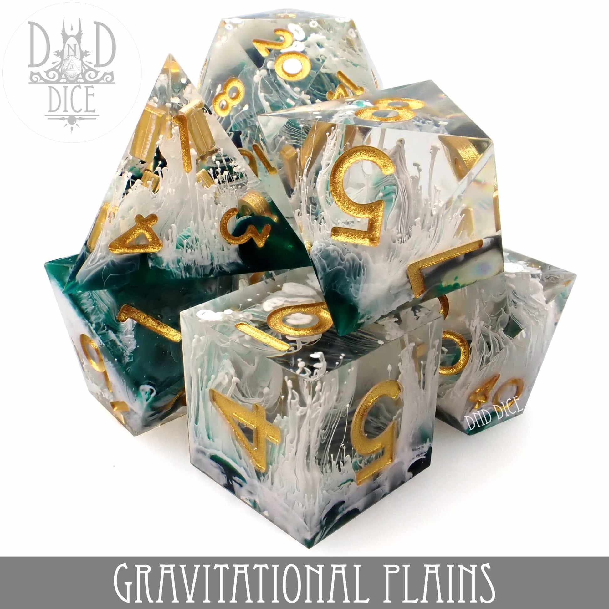 Gravitational Plains Handmade Dice Set - Premium Dice Sets & Games from DND DICE - Just $35! Shop now at Game Crave Tournament Store