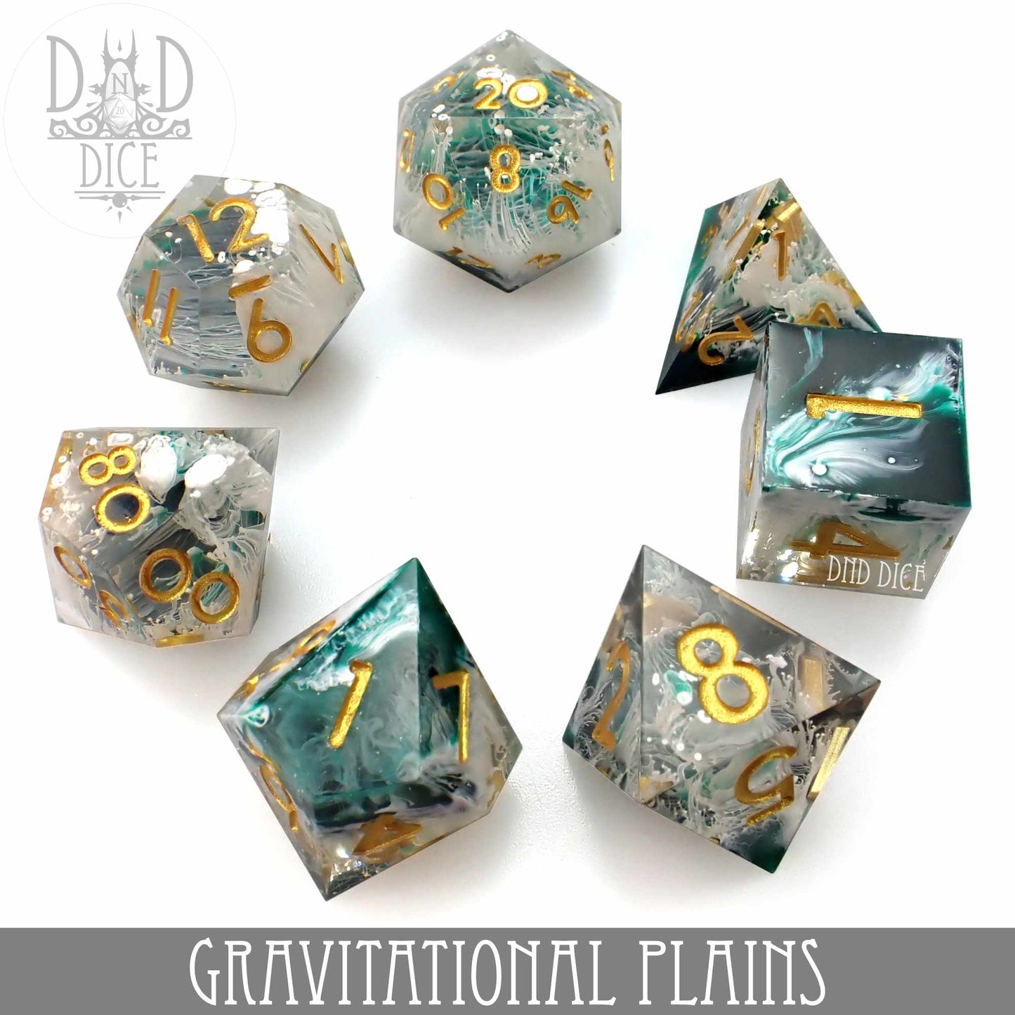 Gravitational Plains Handmade Dice Set - Premium Dice Sets & Games from DND DICE - Just $35! Shop now at Game Crave Tournament Store