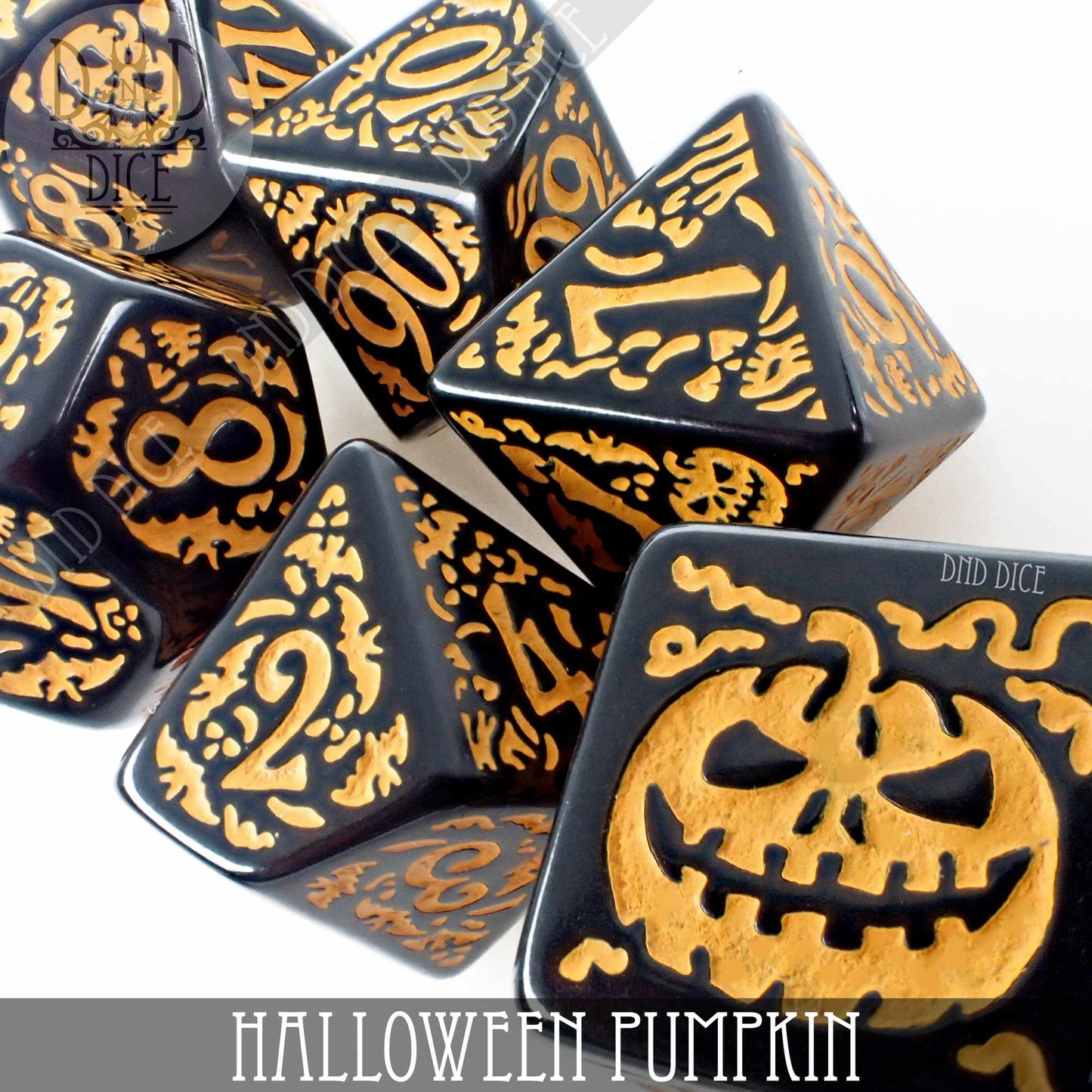 Halloween Pumpkin Dice Set - Premium Dice Sets & Games from DND DICE - Just $14! Shop now at Game Crave Tournament Store