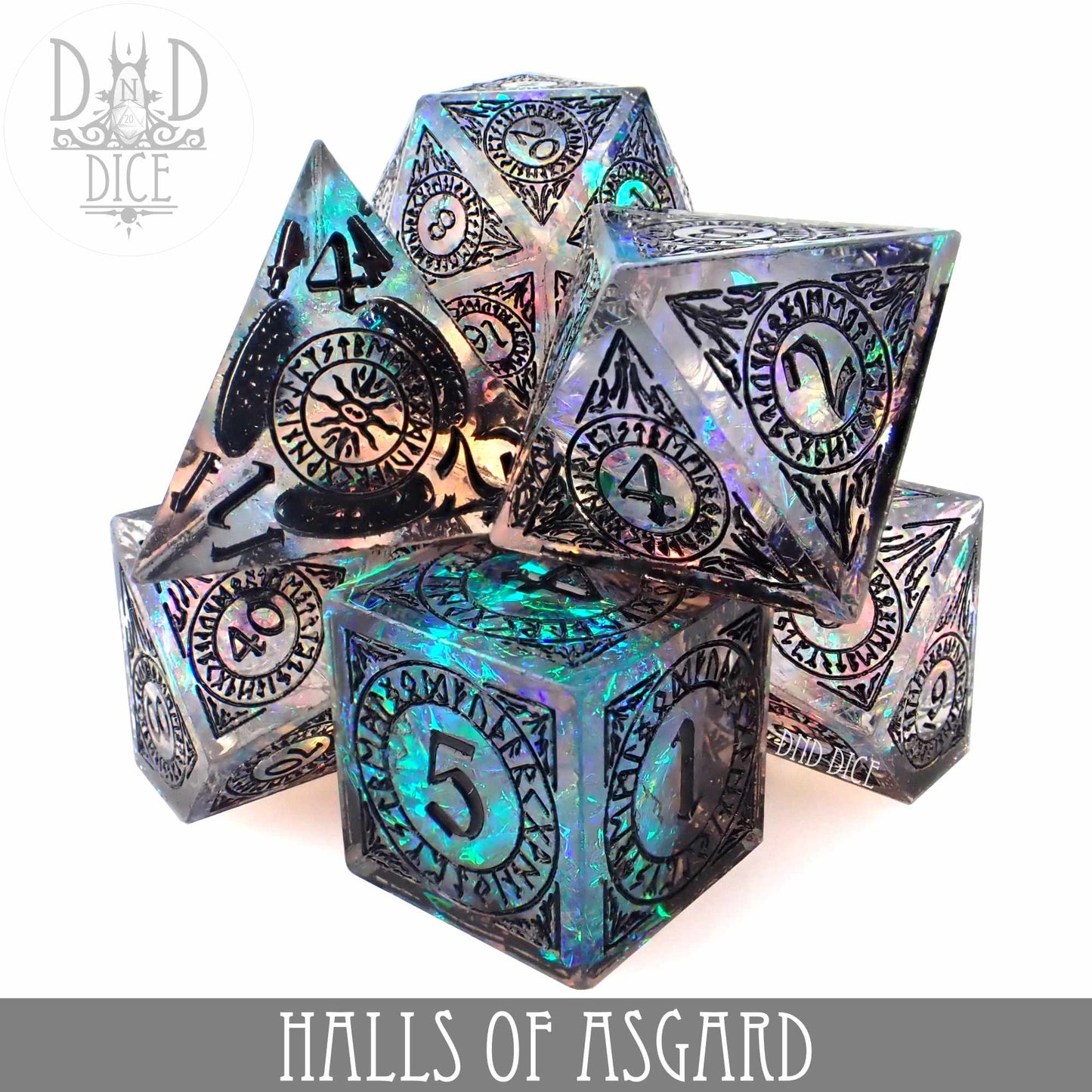 Halls of Asgard Handmade Dice Set - Premium Dice Sets & Games from DND DICE - Just $40! Shop now at Game Crave Tournament Store