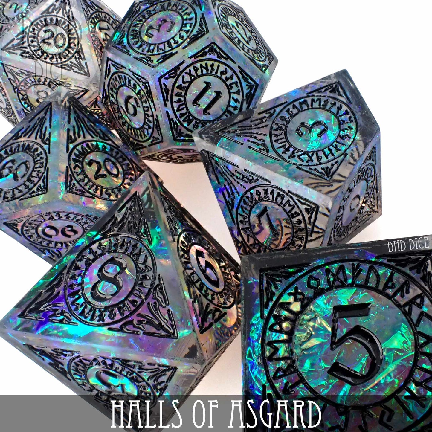 Halls of Asgard Handmade Dice Set - Premium Dice Sets & Games from DND DICE - Just $40! Shop now at Game Crave Tournament Store