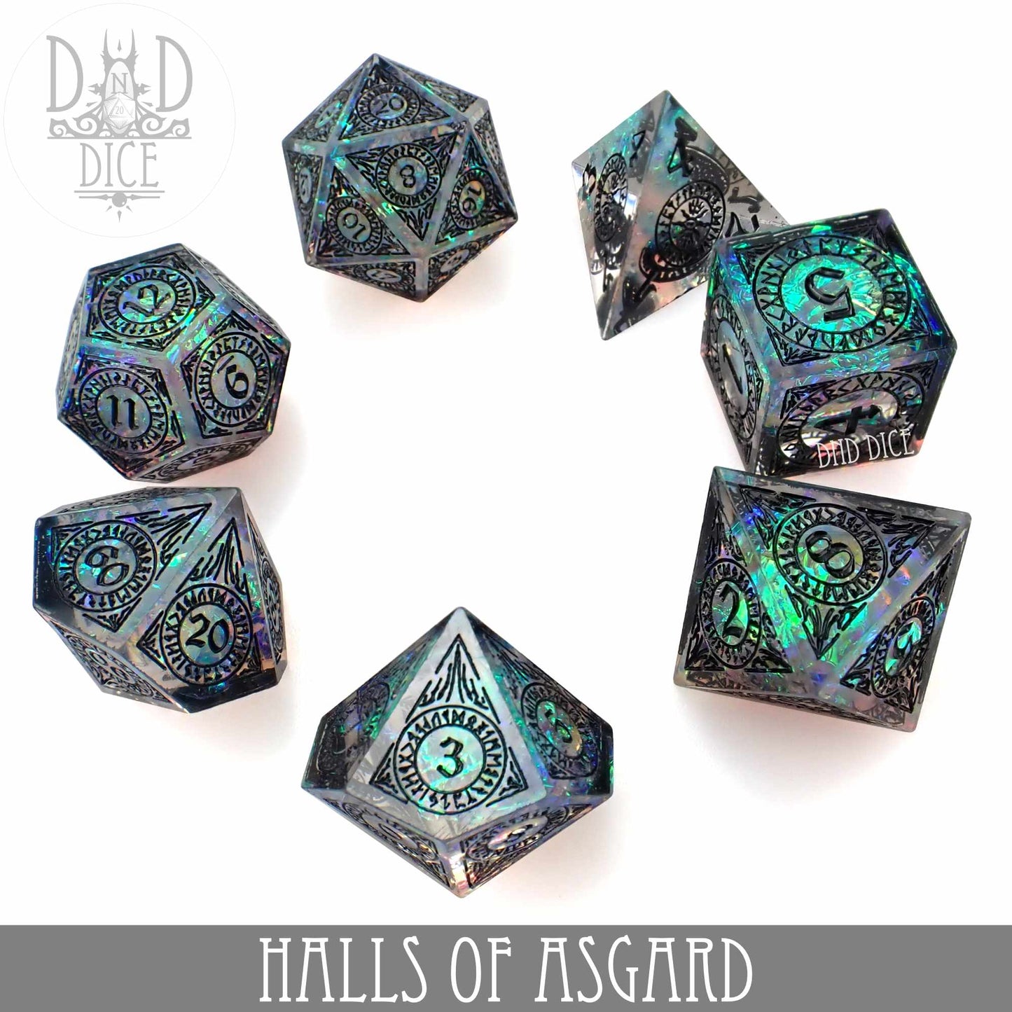 Halls of Asgard Handmade Dice Set - Premium Dice Sets & Games from DND DICE - Just $40! Shop now at Game Crave Tournament Store