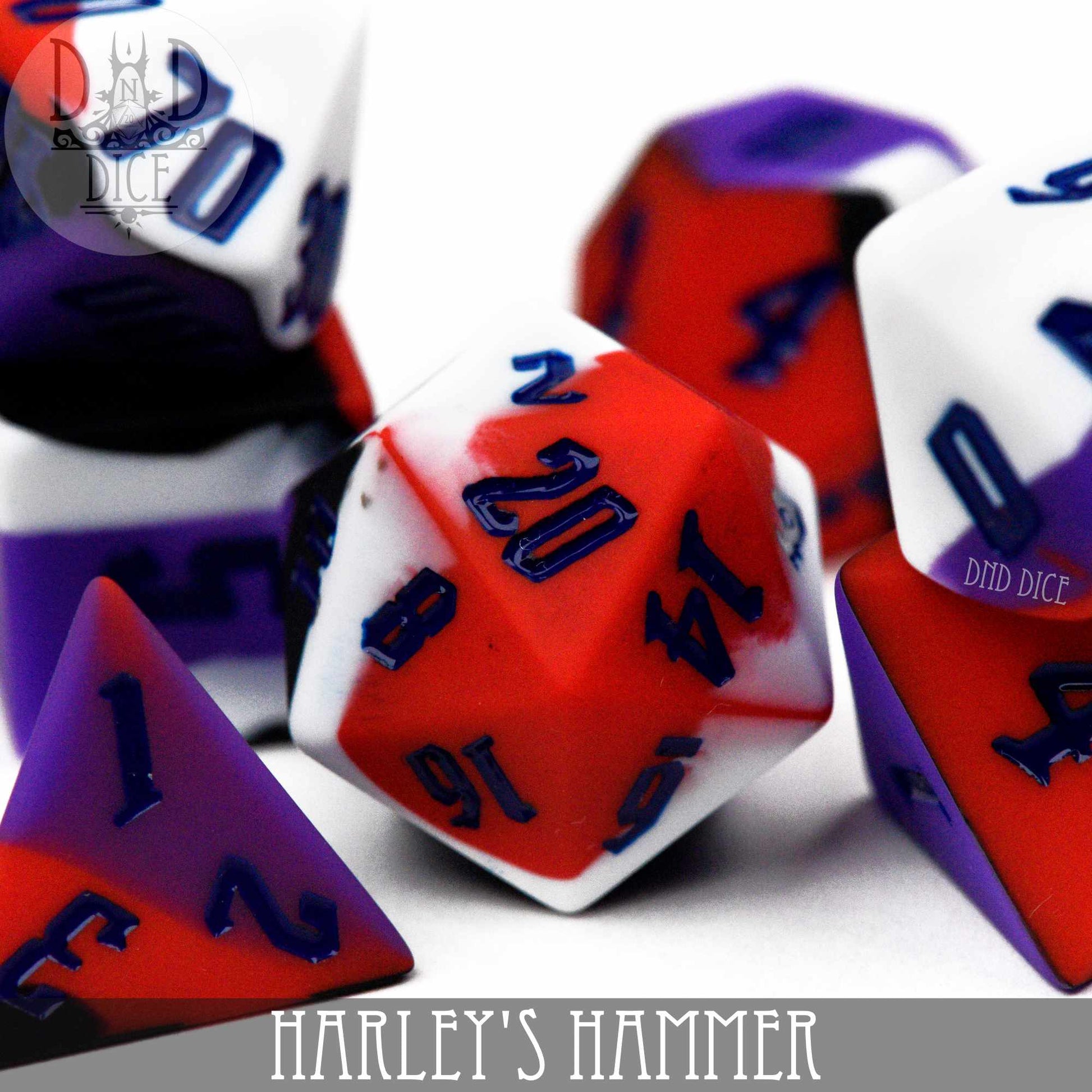 Harley's Hammer Silicone Dice Set - Premium Dice Sets & Games from DND DICE - Just $30! Shop now at Game Crave Tournament Store