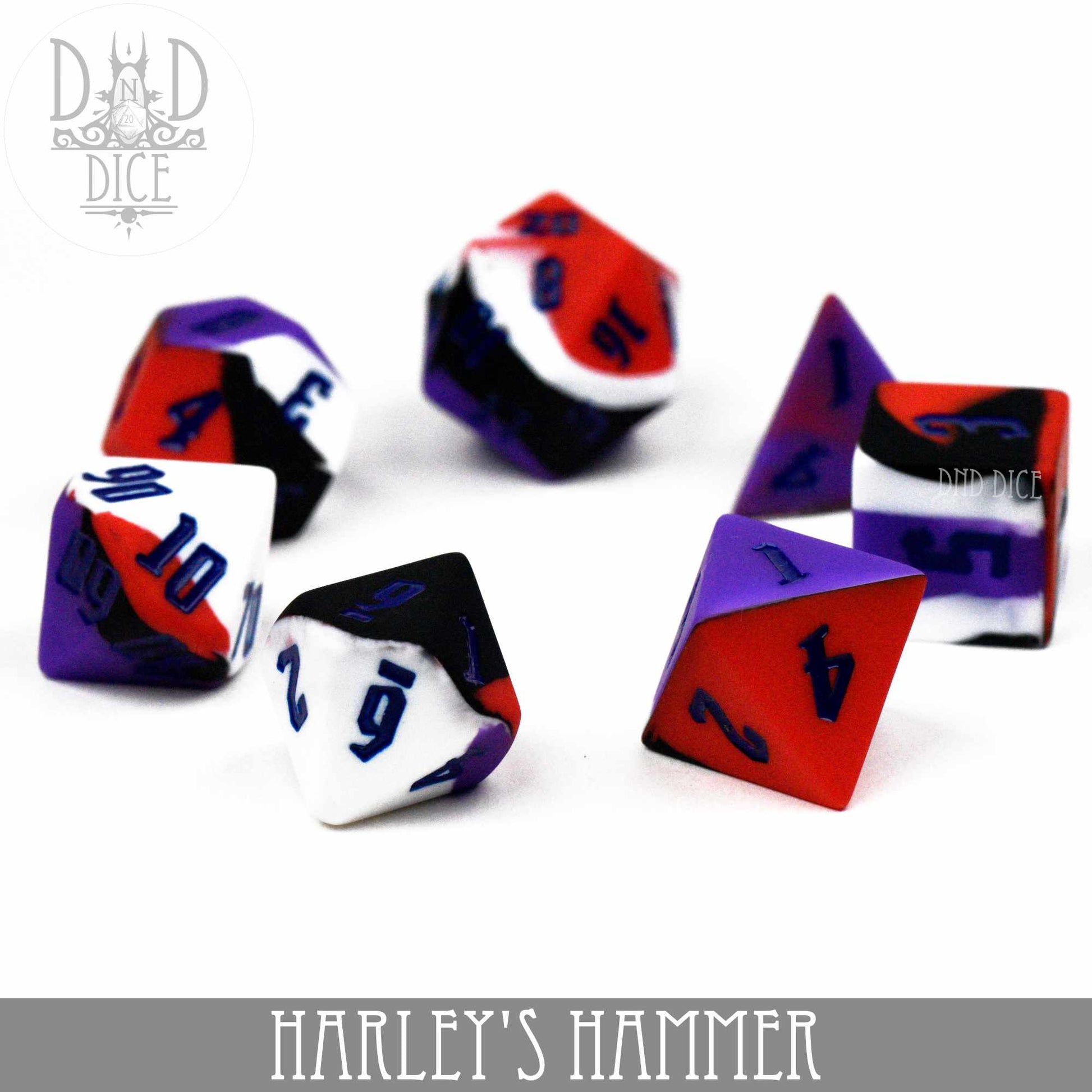 Harley's Hammer Silicone Dice Set - Premium Dice Sets & Games from DND DICE - Just $30! Shop now at Game Crave Tournament Store