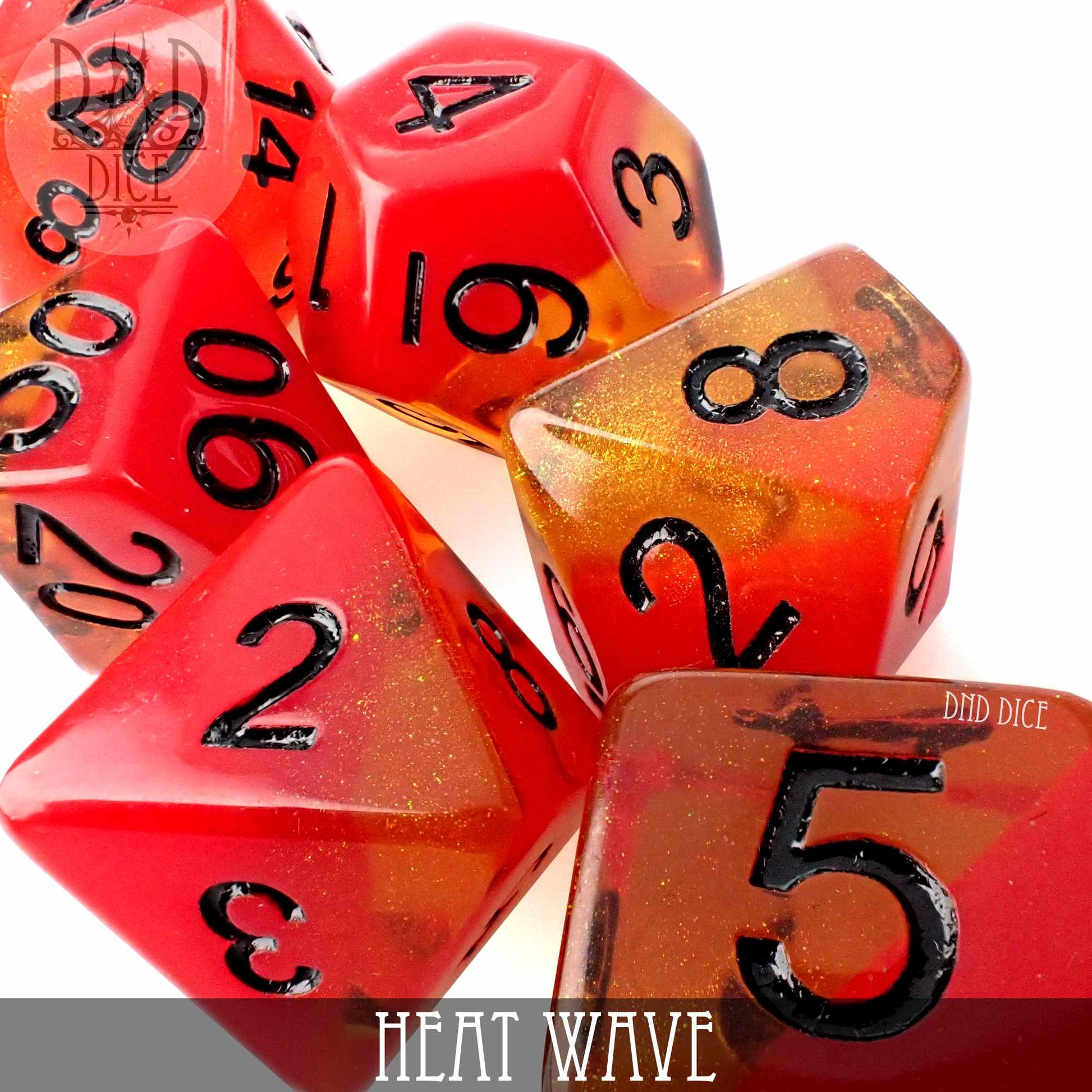 Heat Wave Dice Set - Premium Dice Sets & Games from DND DICE - Just $12! Shop now at Game Crave Tournament Store