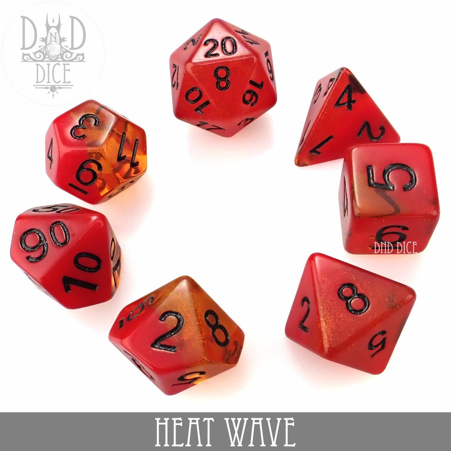 Heat Wave Dice Set - Premium Dice Sets & Games from DND DICE - Just $12! Shop now at Game Crave Tournament Store