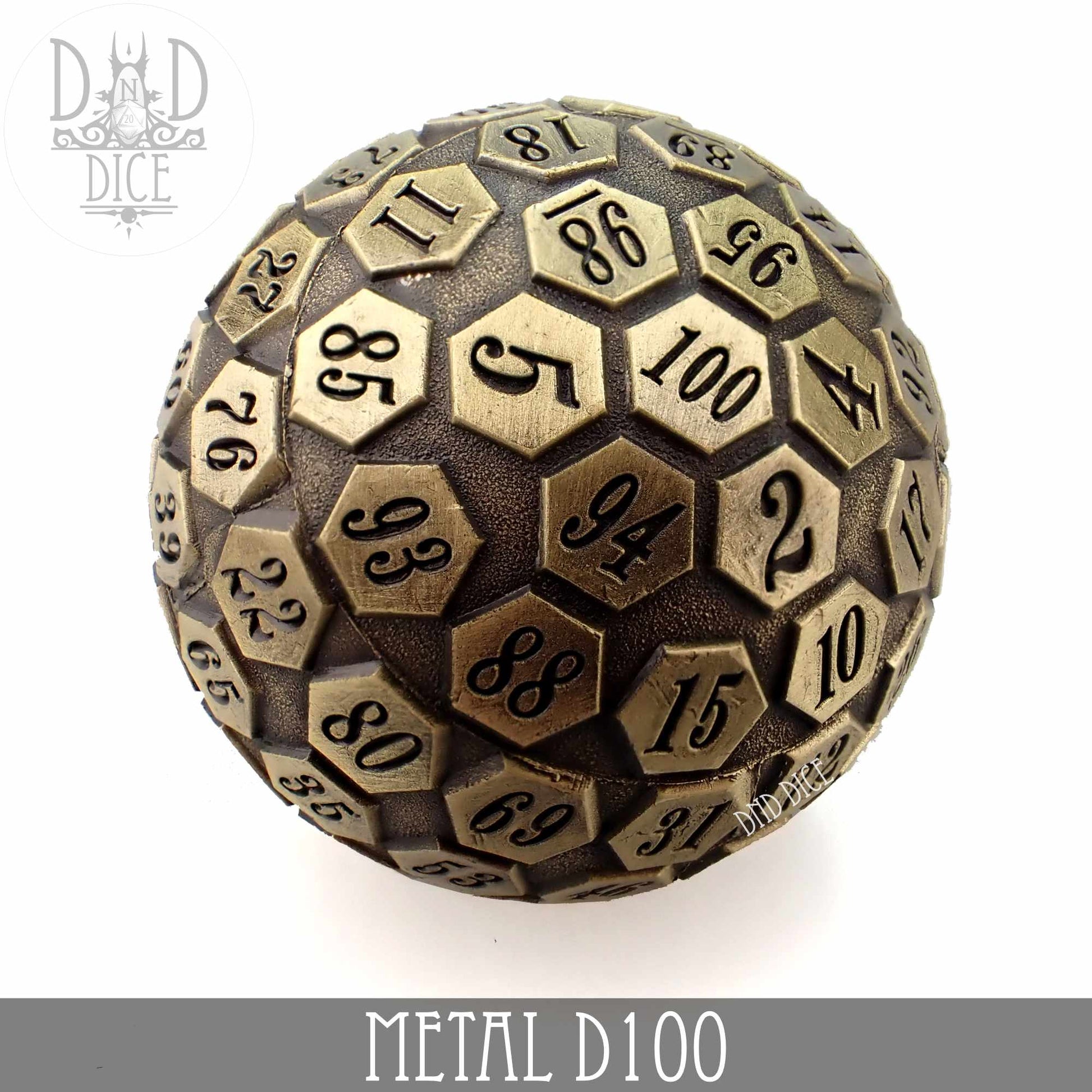 Metal D100 (4 Colors) - Premium Dice Sets & Games from DND DICE - Just $30! Shop now at Game Crave Tournament Store