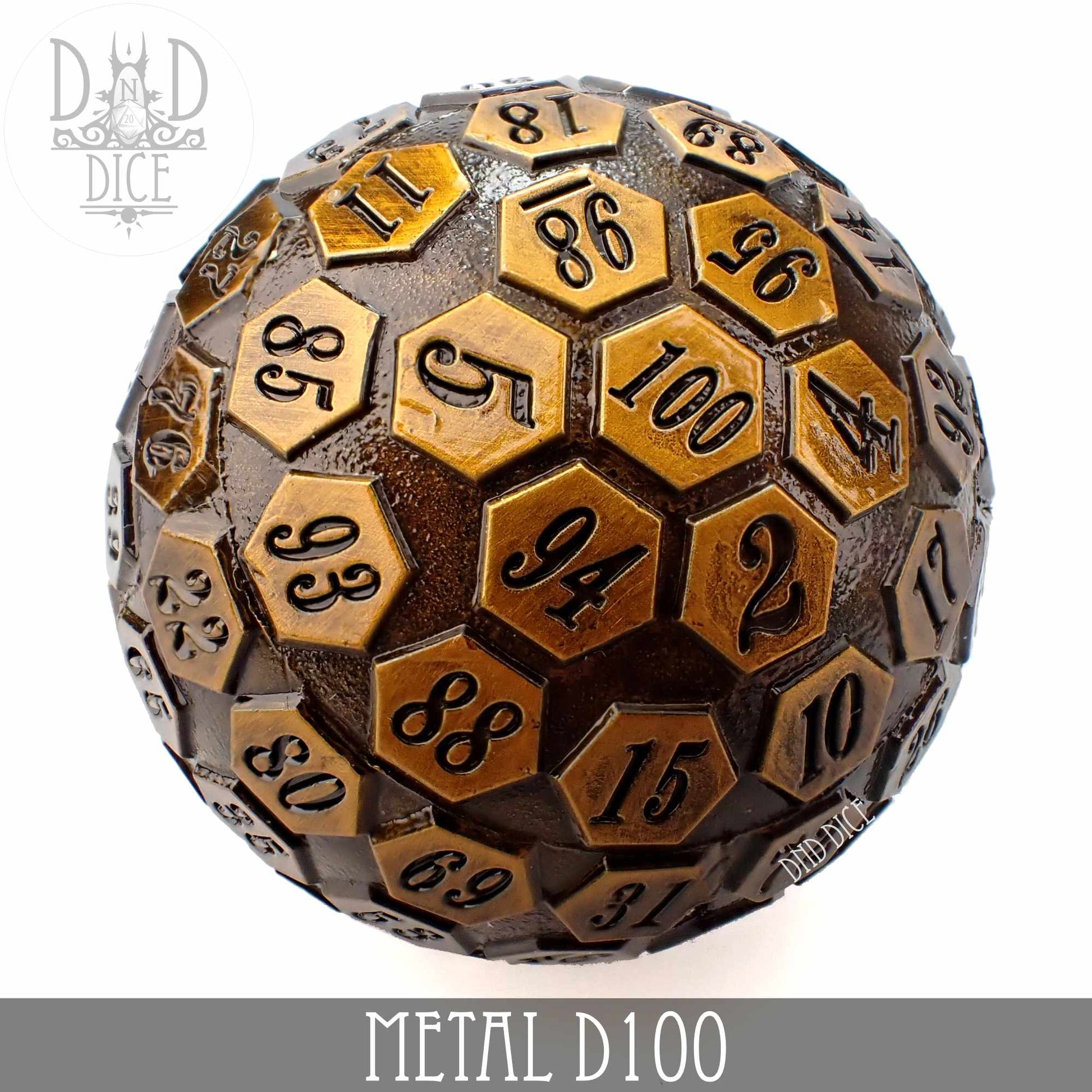 Metal D100 (4 Colors) - Premium Dice Sets & Games from DND DICE - Just $30! Shop now at Game Crave Tournament Store