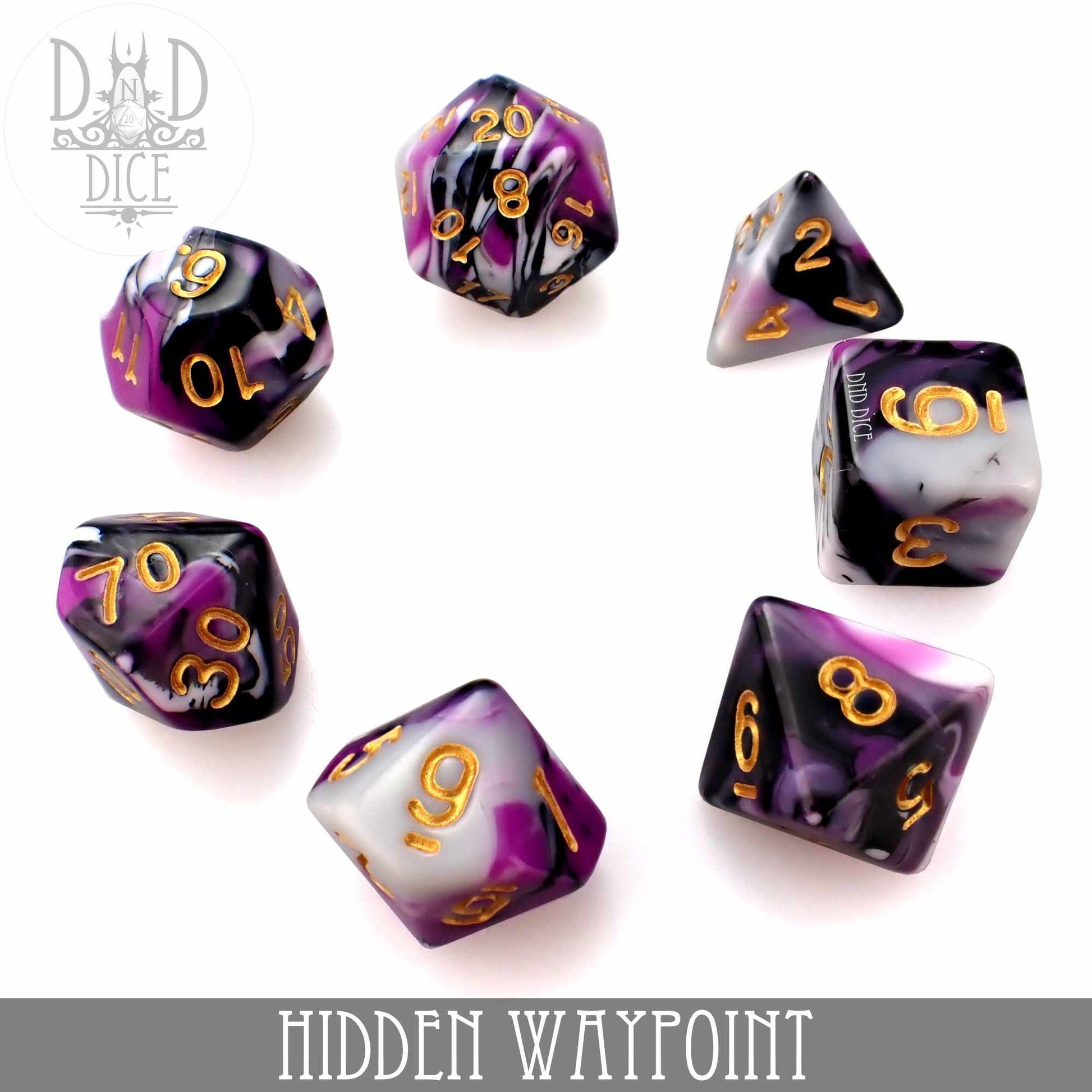 Hidden Waypoint Dice Set - Premium Dice Sets & Games from DND DICE - Just $9! Shop now at Game Crave Tournament Store