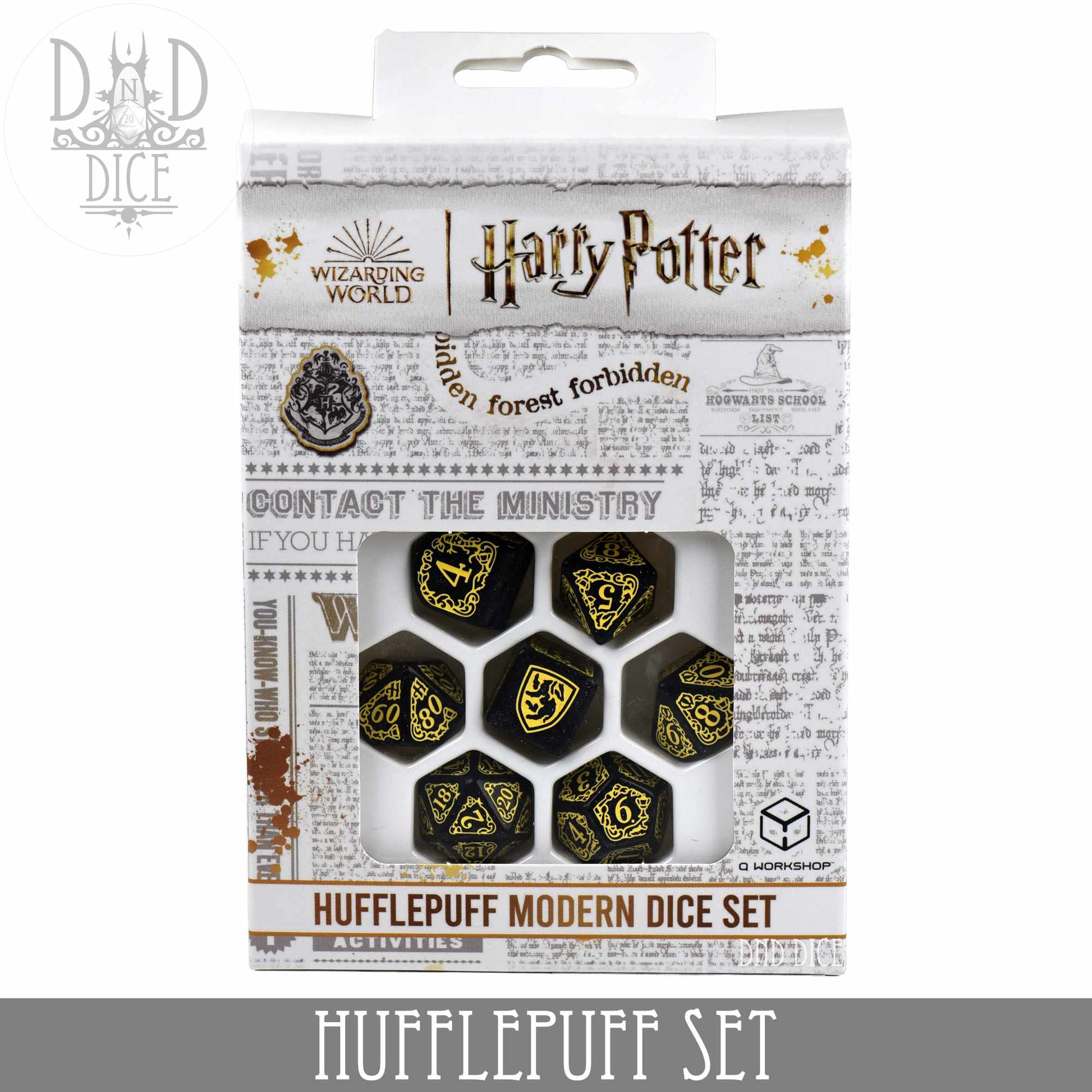 Harry Potter - Hufflepuff Dice Set - Premium Dice Sets & Games from DND DICE - Just $24! Shop now at Game Crave Tournament Store