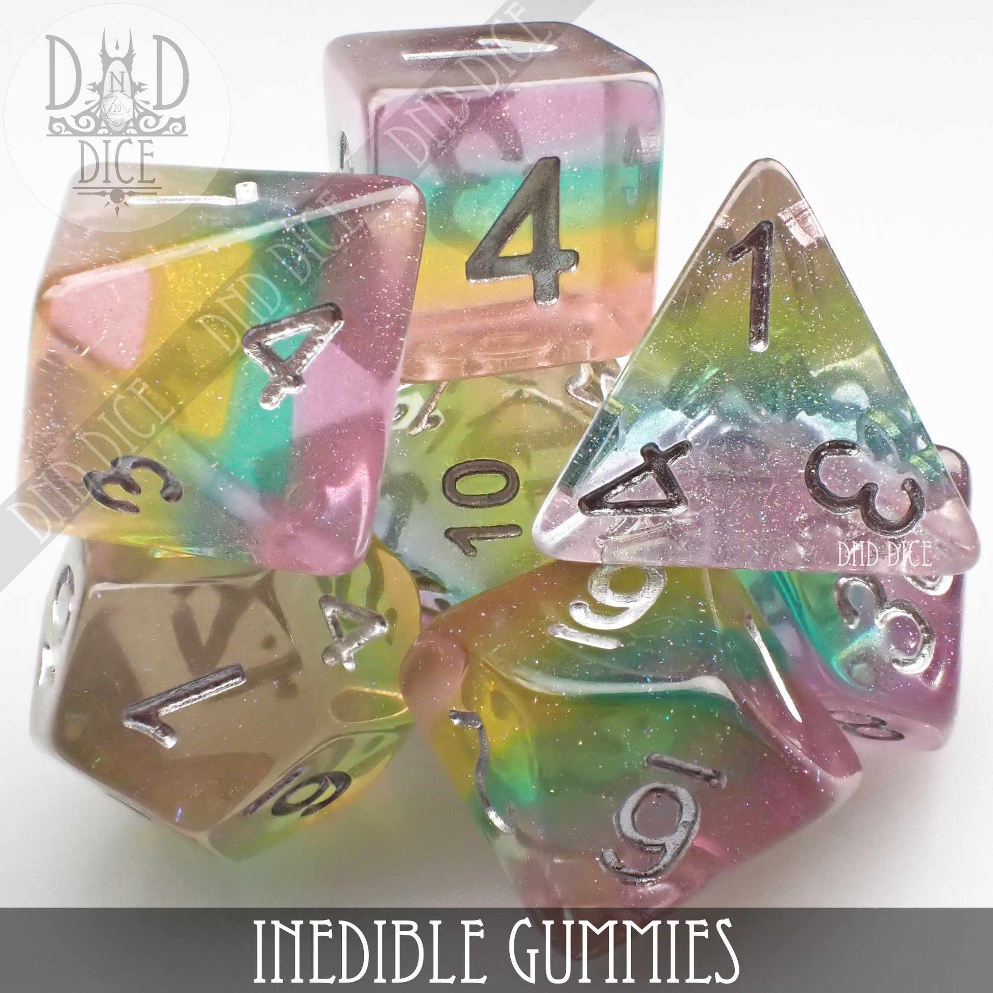 Inedible Gummies Dice Set - Premium Dice Sets & Games from DND DICE - Just $12! Shop now at Game Crave Tournament Store