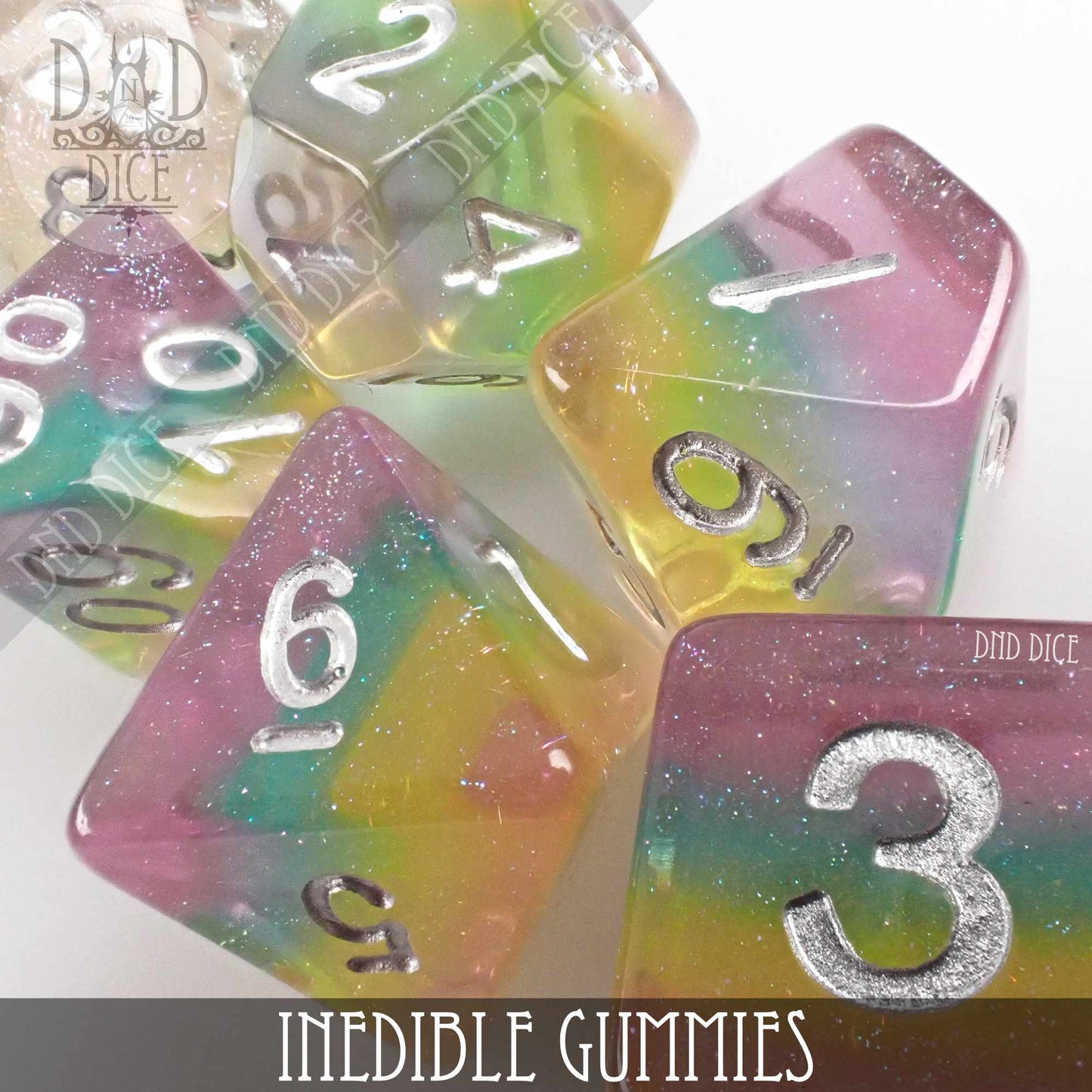 Inedible Gummies Dice Set - Premium Dice Sets & Games from DND DICE - Just $12! Shop now at Game Crave Tournament Store