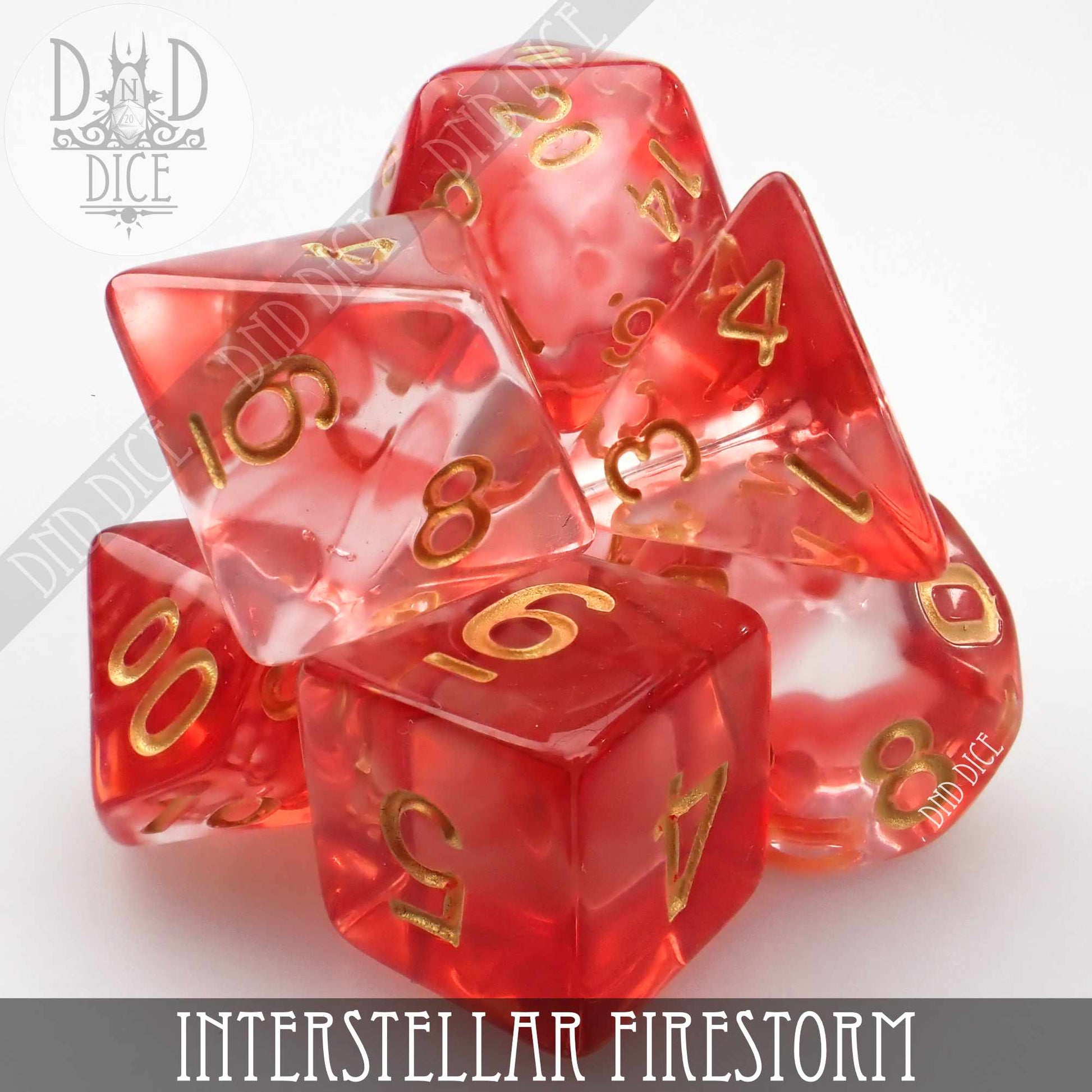 Interstellar Firestorm Dice Set - Premium Dice Sets & Games from DND DICE - Just $8! Shop now at Game Crave Tournament Store