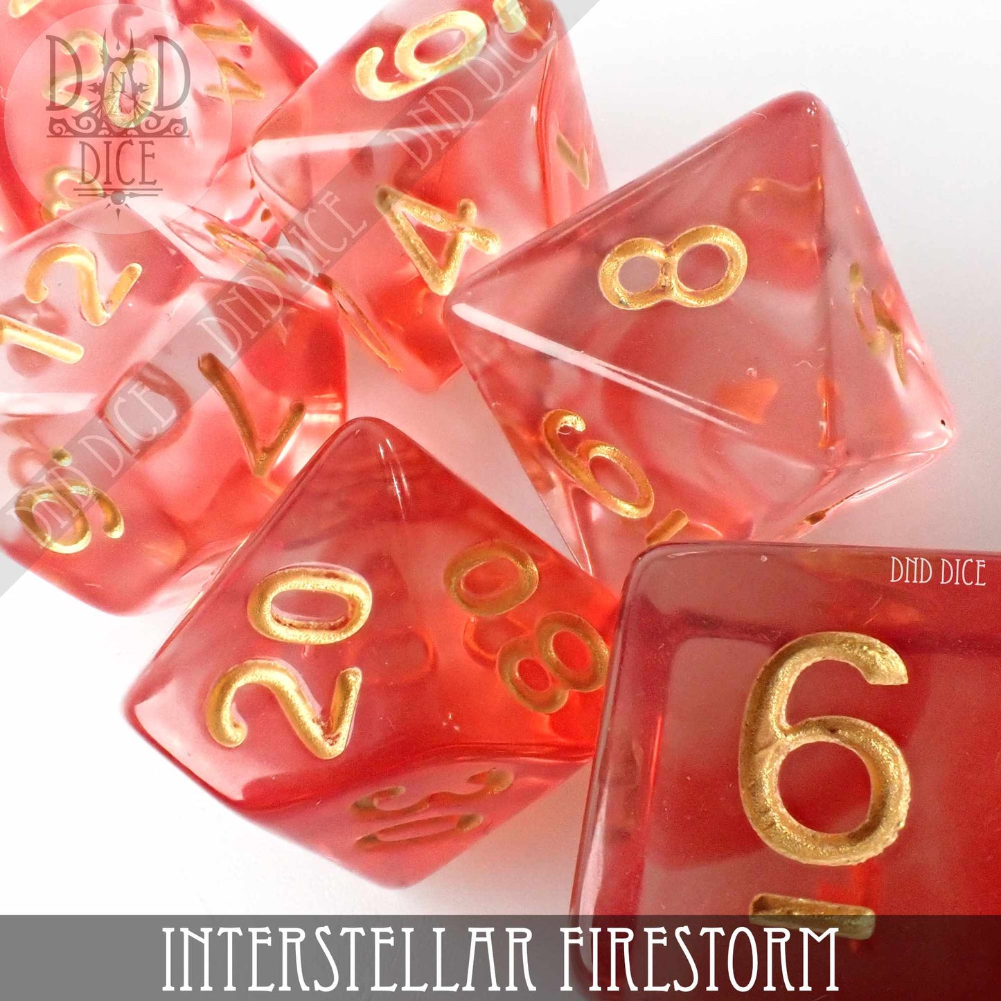 Interstellar Firestorm Dice Set - Premium Dice Sets & Games from DND DICE - Just $8! Shop now at Game Crave Tournament Store