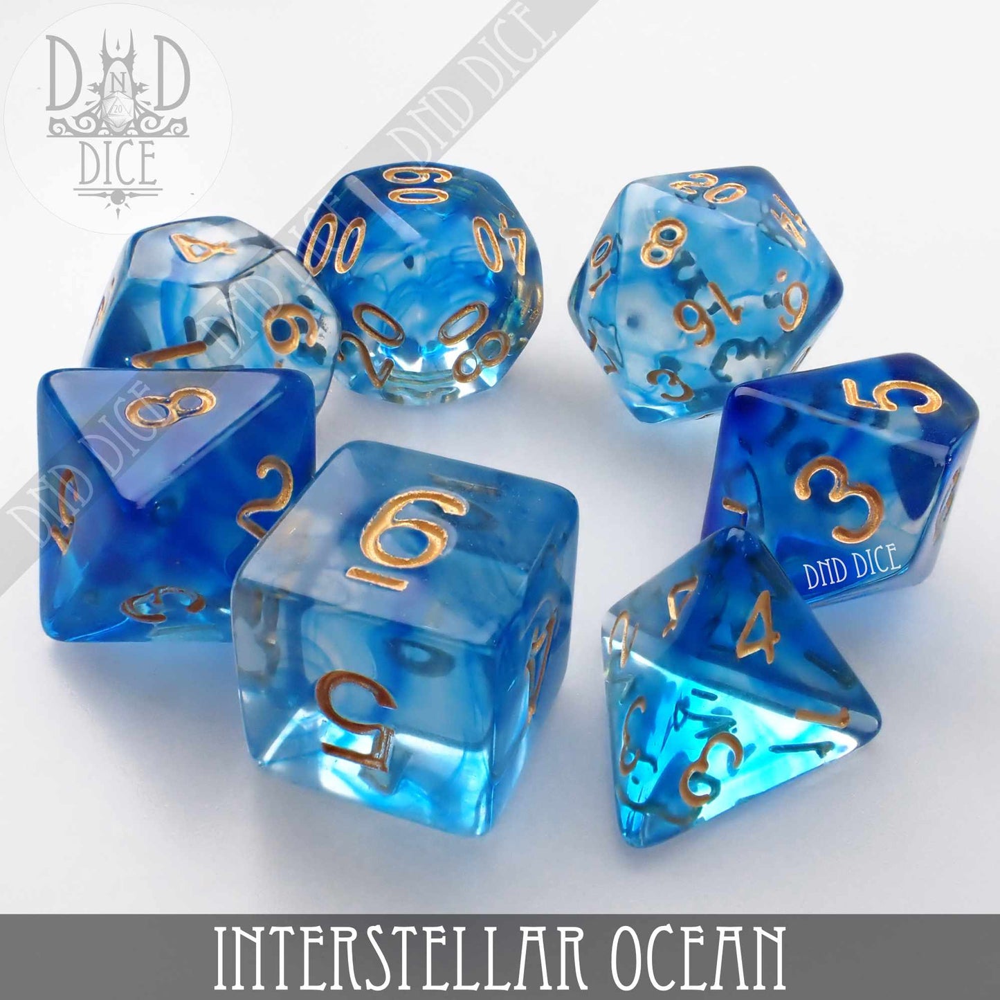 Interstellar Ocean Dice Set - Premium Dice Sets & Games from DND DICE - Just $8! Shop now at Game Crave Tournament Store