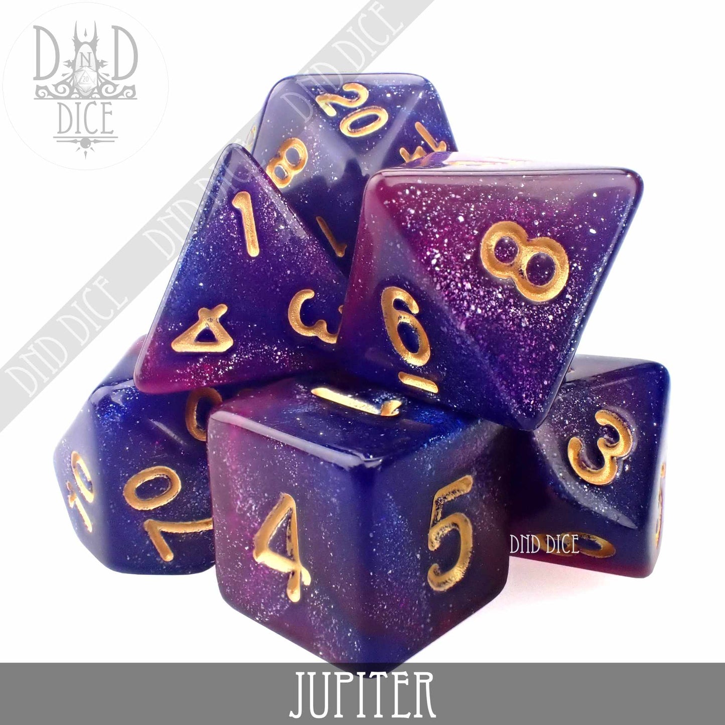 Jupiter Galaxy Dice Set - Premium Dice Sets & Games from DND DICE - Just $6! Shop now at Game Crave Tournament Store