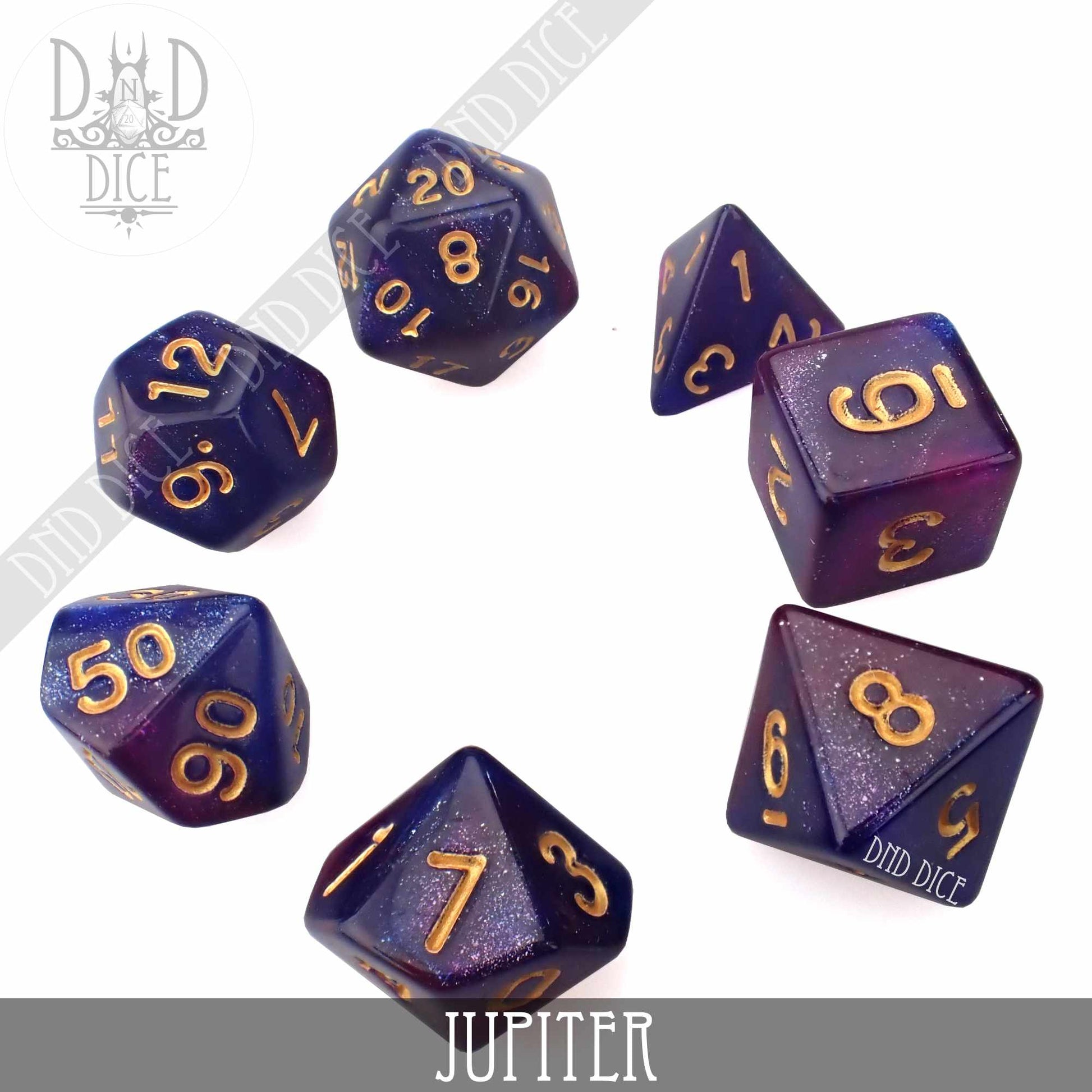 Jupiter Galaxy Dice Set - Premium Dice Sets & Games from DND DICE - Just $6! Shop now at Game Crave Tournament Store