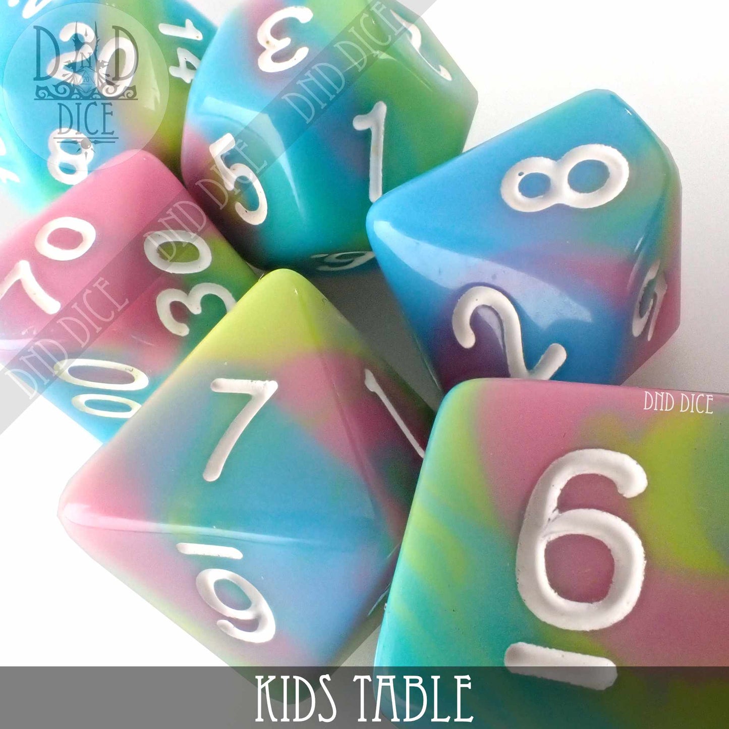 Kids Table Dice Set - Premium Dice Sets & Games from DND DICE - Just $10! Shop now at Game Crave Tournament Store