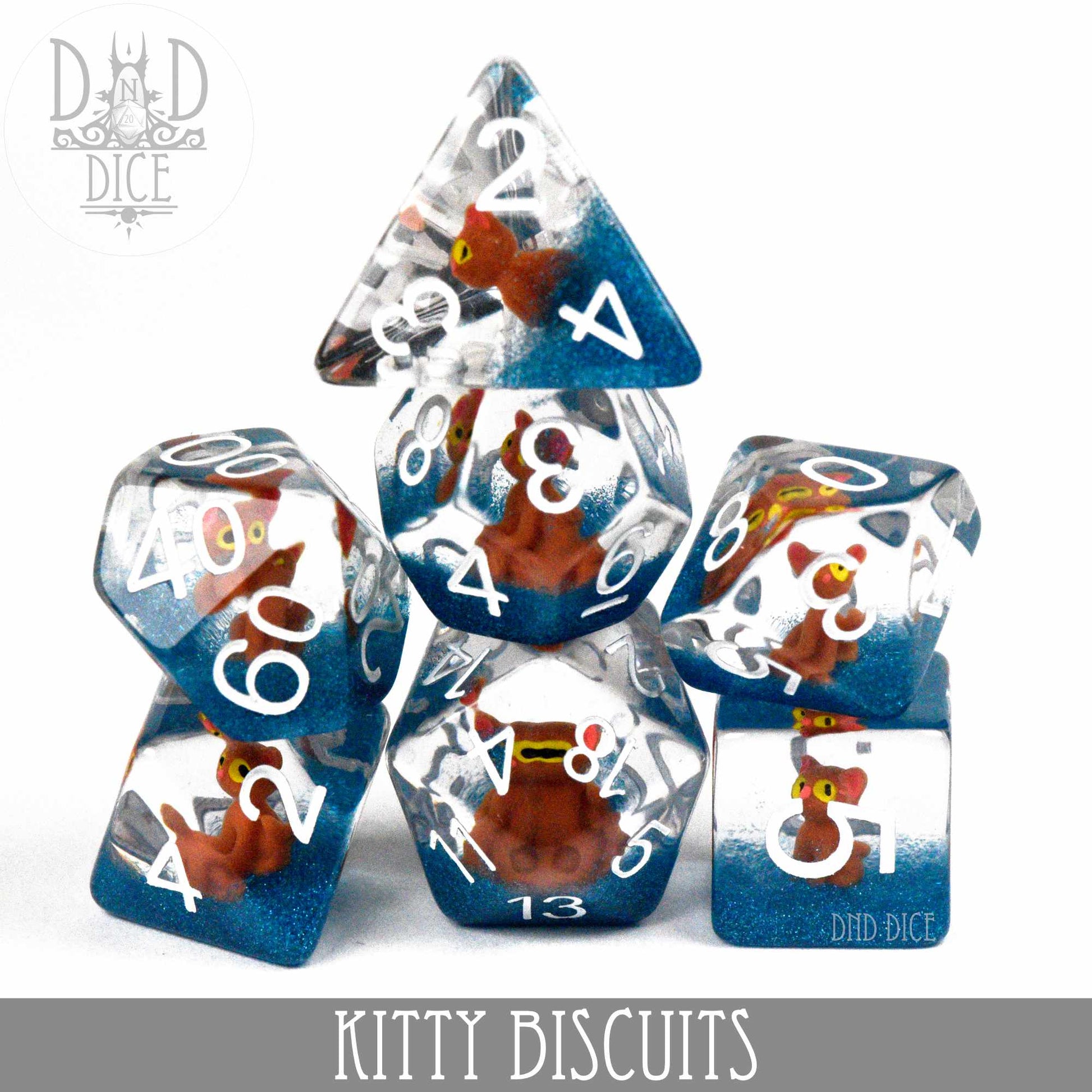 Kitty Biscuits Dice Set - Premium Dice Sets & Games from DND DICE - Just $15! Shop now at Game Crave Tournament Store