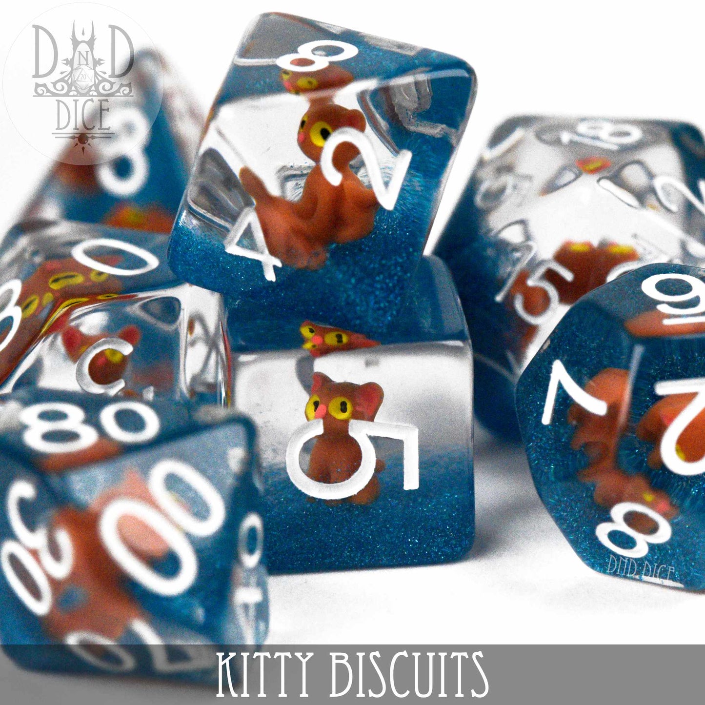 Kitty Biscuits Dice Set - Premium Dice Sets & Games from DND DICE - Just $15! Shop now at Game Crave Tournament Store