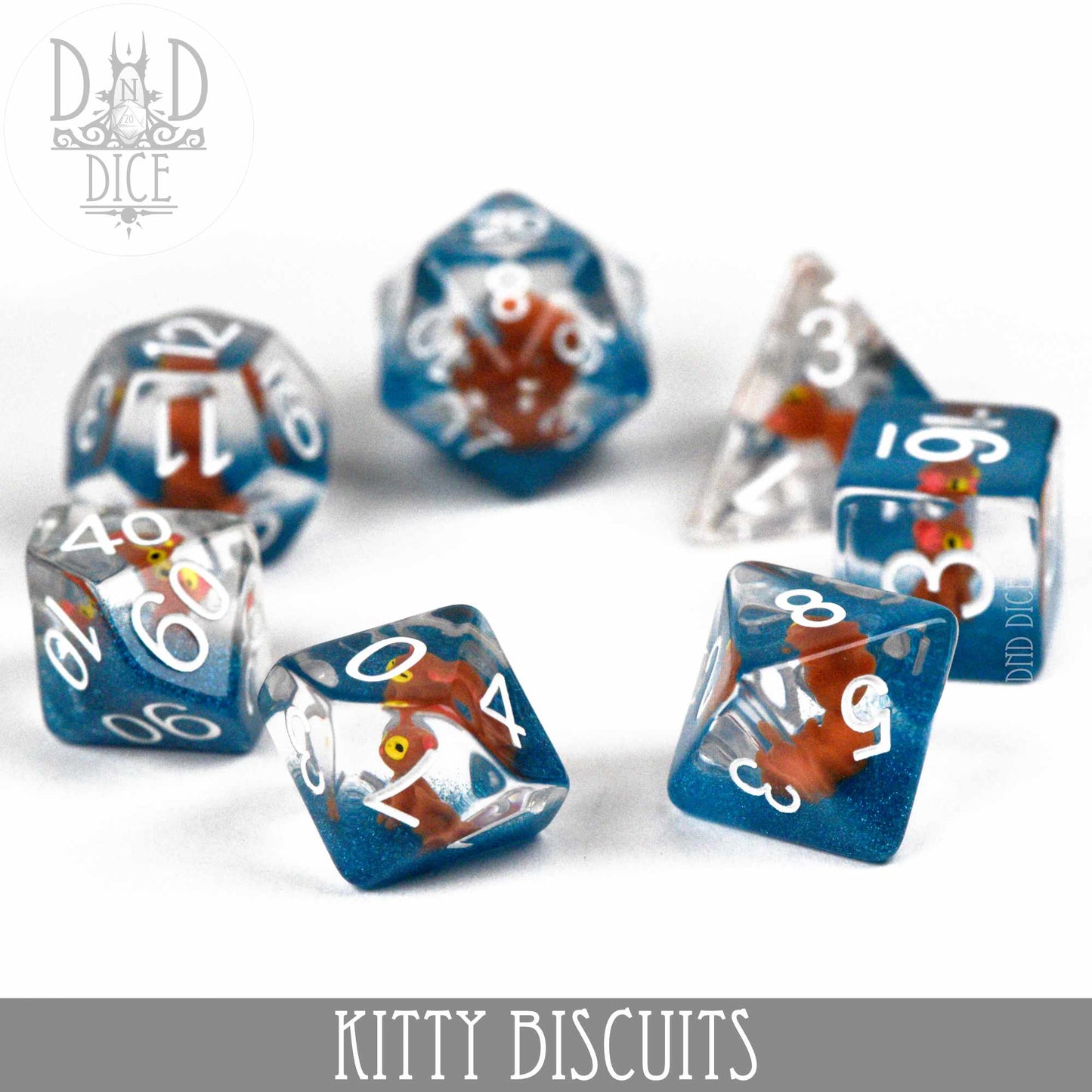 Kitty Biscuits Dice Set - Premium Dice Sets & Games from DND DICE - Just $15! Shop now at Game Crave Tournament Store