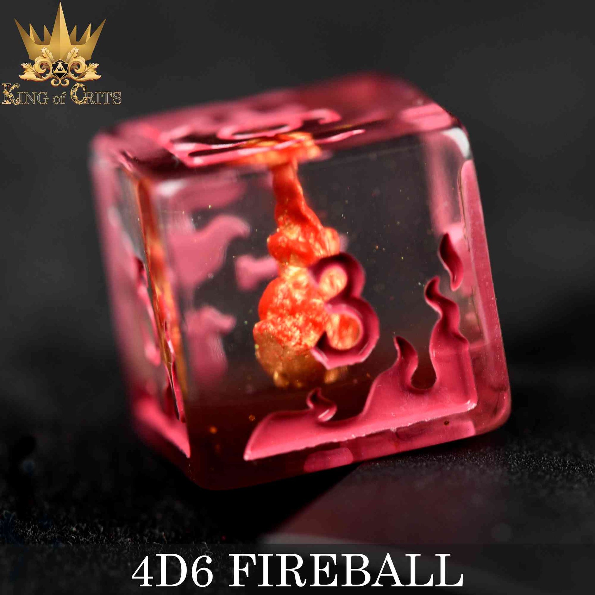 Fireball 4D6 Dice Set - Premium Dice Sets & Games from DND DICE - Just $12! Shop now at Game Crave Tournament Store