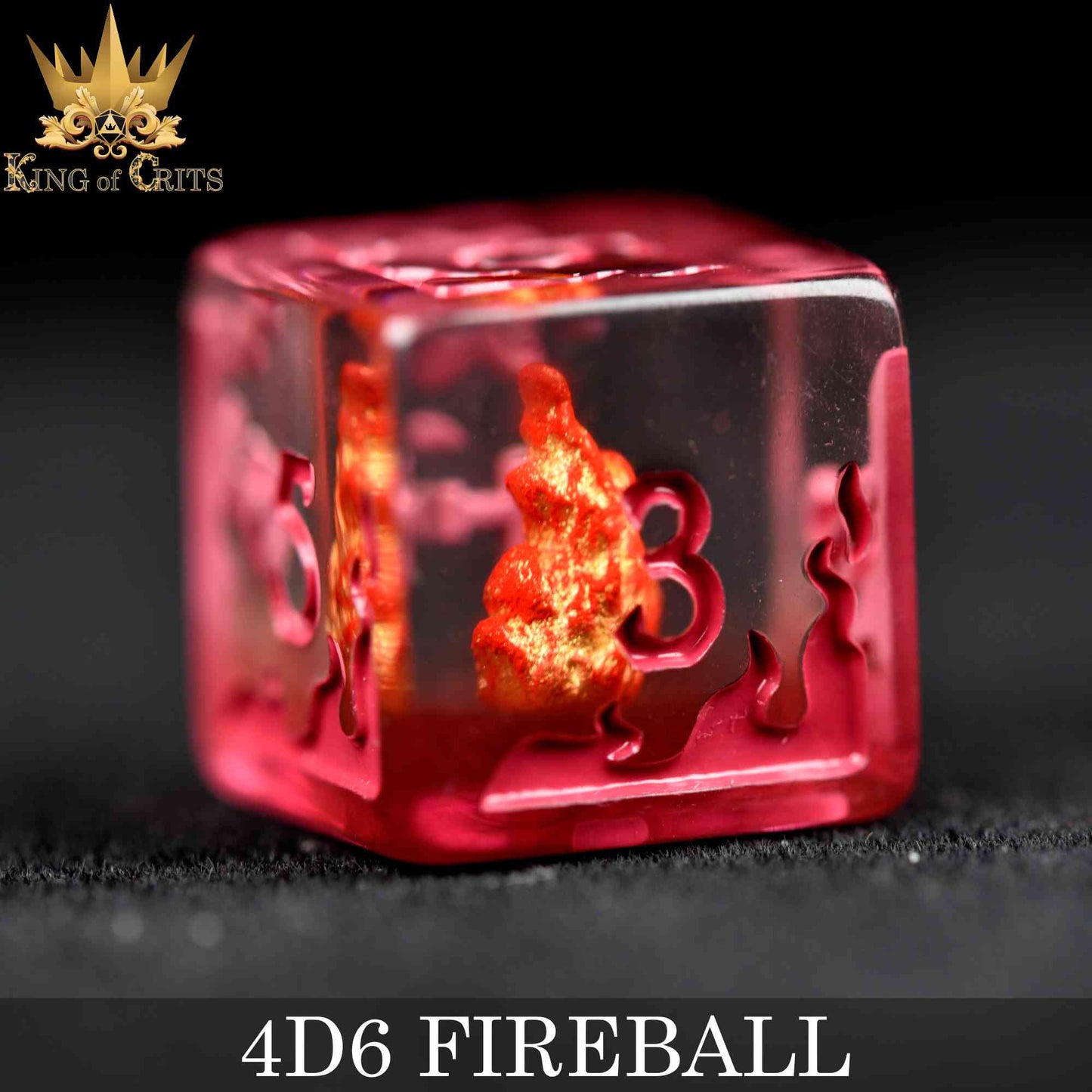 Fireball 4D6 Dice Set - Premium Dice Sets & Games from DND DICE - Just $12! Shop now at Game Crave Tournament Store