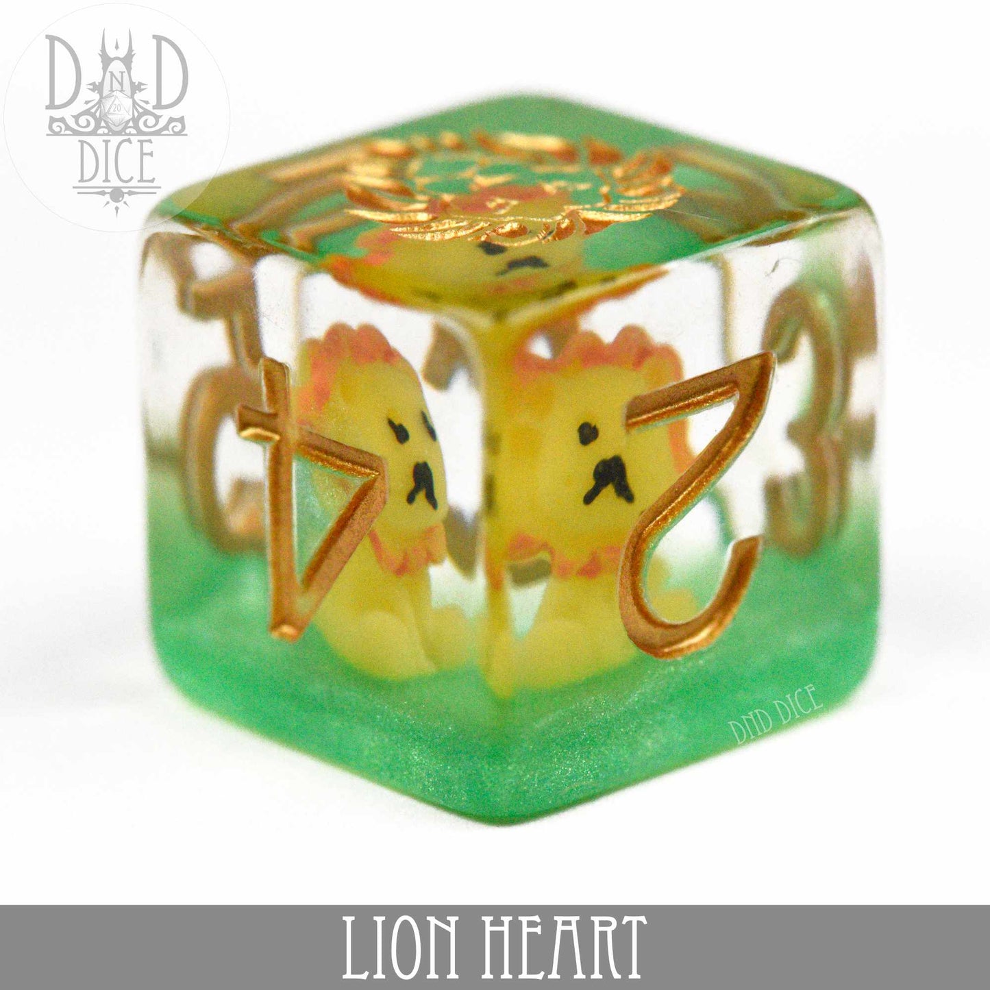 Lion Heart Dice Set - Premium Dice Sets & Games from DND DICE - Just $15! Shop now at Game Crave Tournament Store