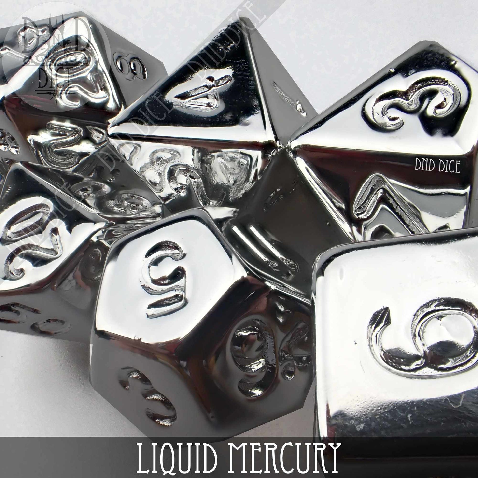 Liquid Mercury Dice Set - Premium Dice Sets & Games from DND DICE - Just $9! Shop now at Game Crave Tournament Store