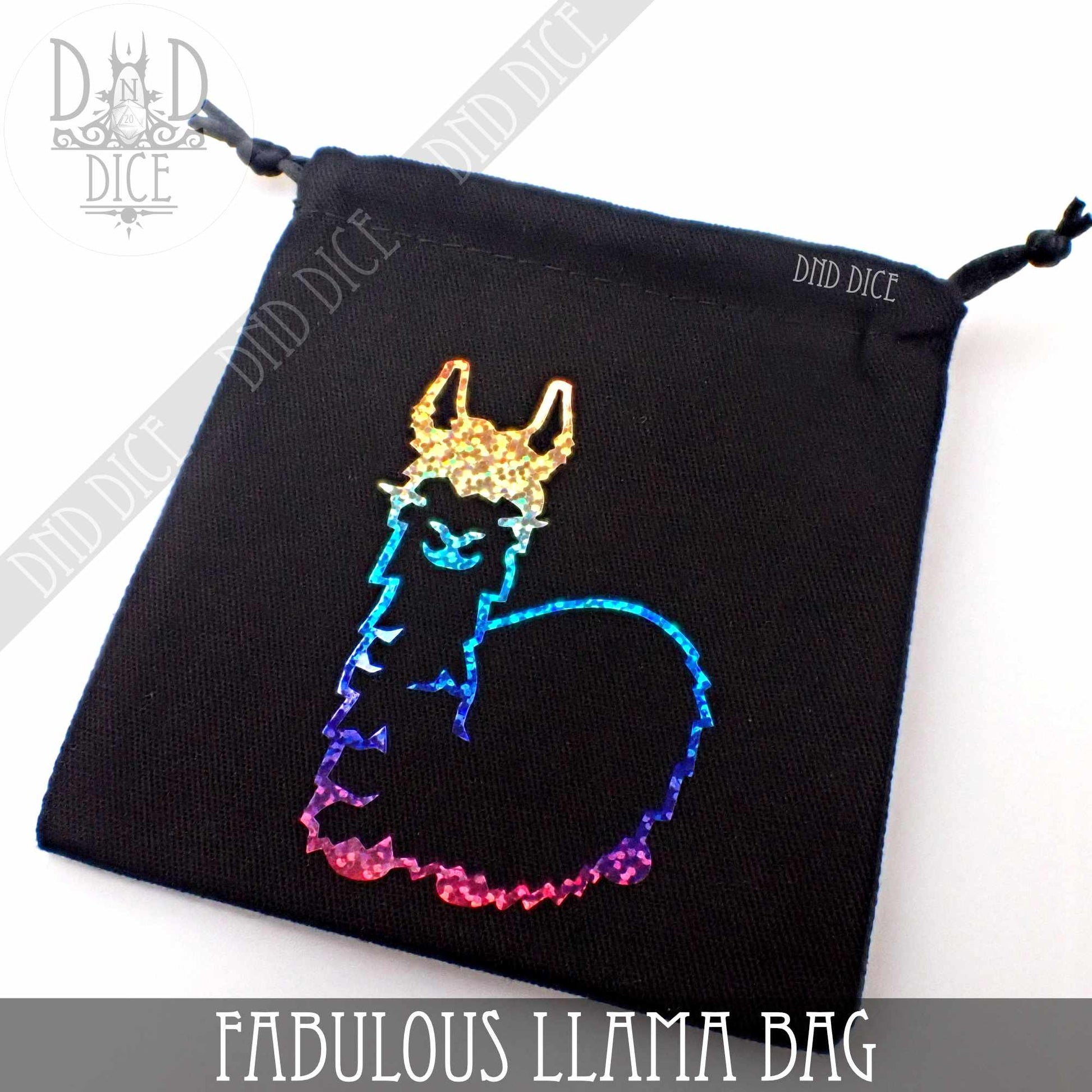 Fabulous Llama Dice Bag - Premium Dice Sets & Games from DND DICE - Just $11! Shop now at Game Crave Tournament Store