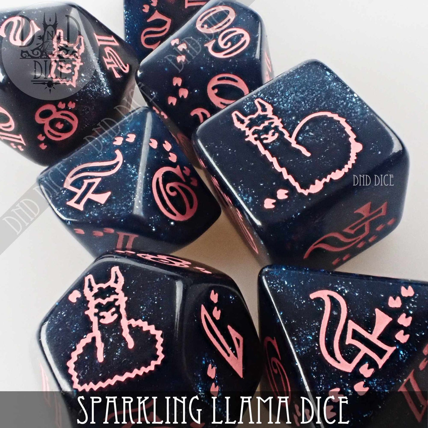 Sparkling Llama Dice Set - Premium Dice Sets & Games from DND DICE - Just $14! Shop now at Game Crave Tournament Store