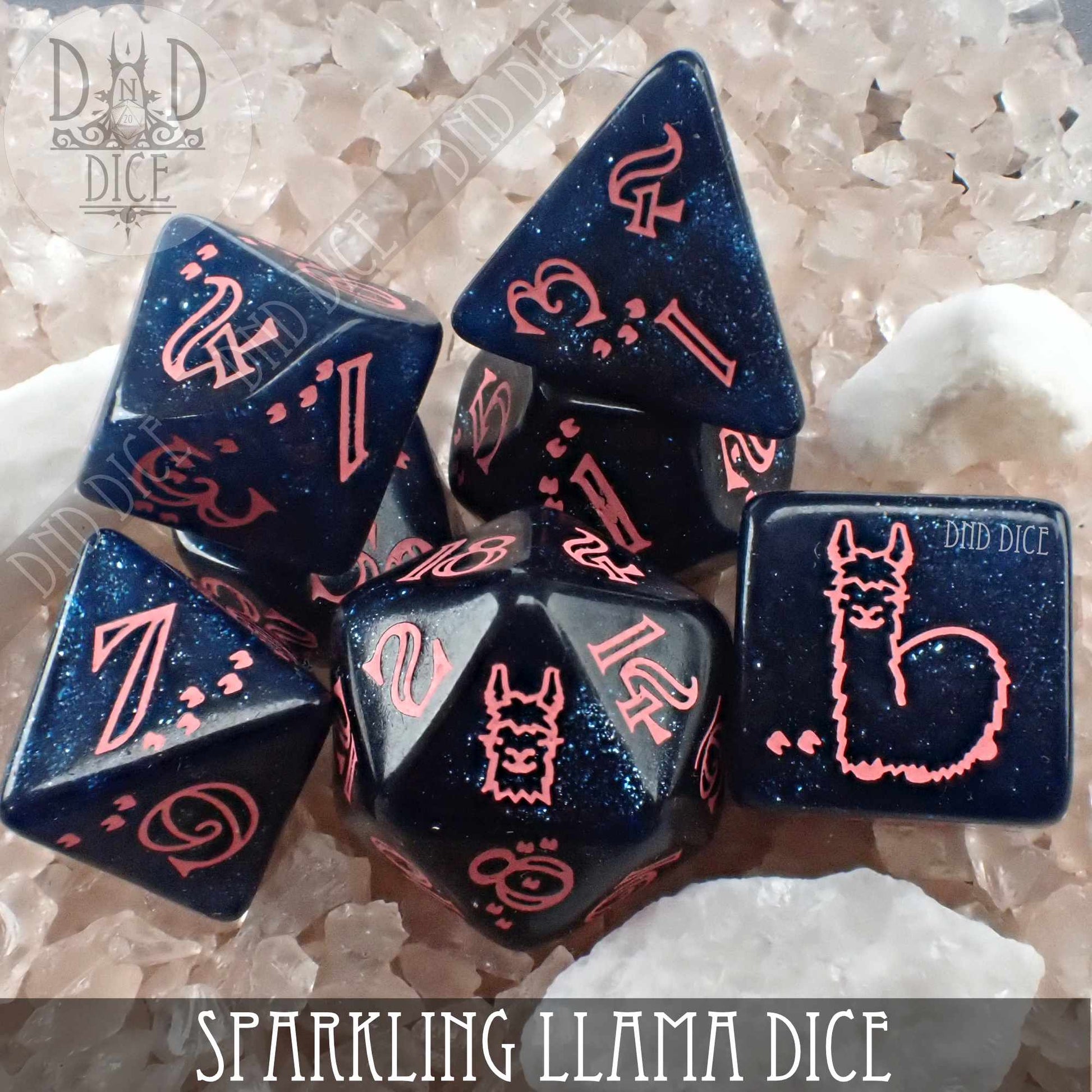 Sparkling Llama Dice Set - Premium Dice Sets & Games from DND DICE - Just $14! Shop now at Game Crave Tournament Store