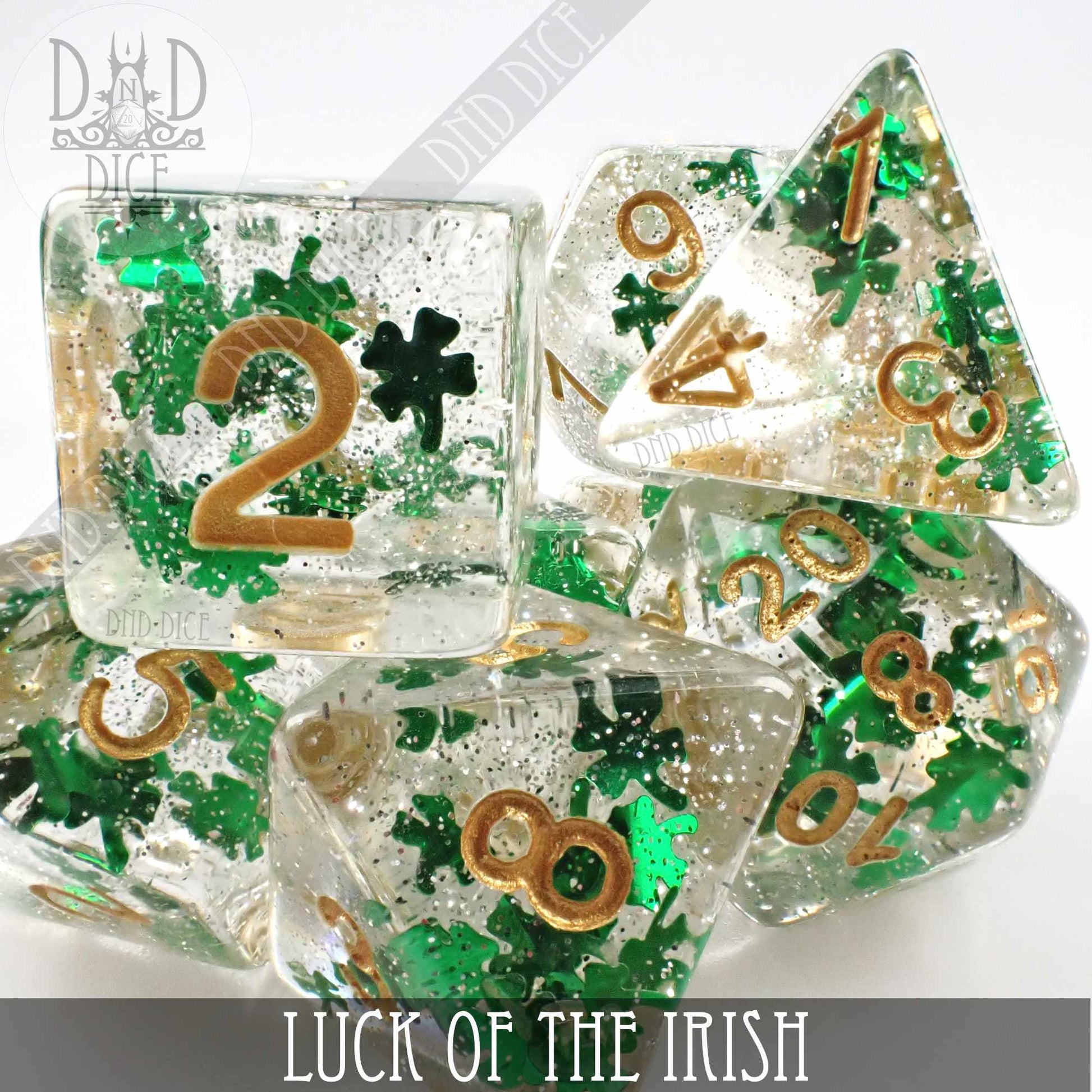 Luck of the Irish Dice Set - Premium Dice Sets & Games from DND DICE - Just $12! Shop now at Game Crave Tournament Store