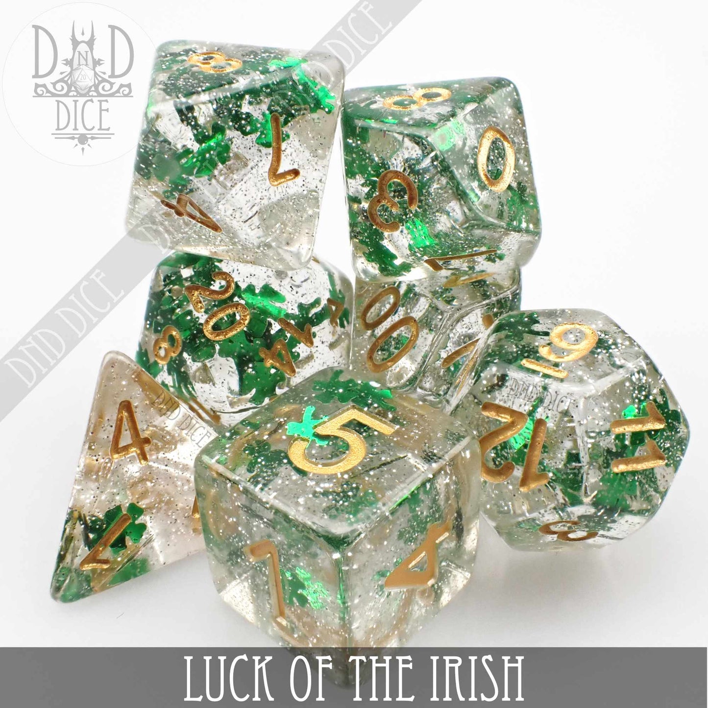 Luck of the Irish Dice Set - Premium Dice Sets & Games from DND DICE - Just $12! Shop now at Game Crave Tournament Store