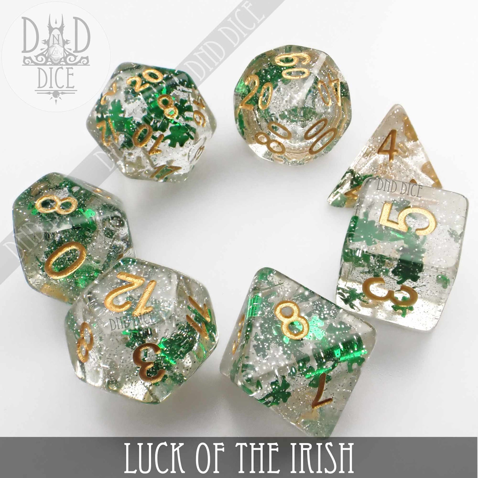 Luck of the Irish Dice Set - Premium Dice Sets & Games from DND DICE - Just $12! Shop now at Game Crave Tournament Store