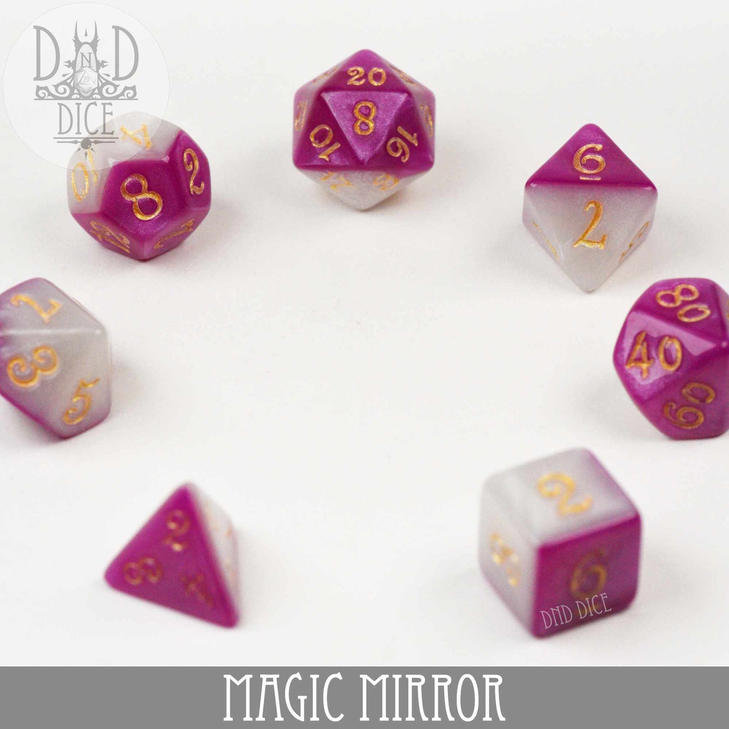 Magic Mirror Dice Set - Premium Dice Sets & Games from DND DICE - Just $8! Shop now at Game Crave Tournament Store