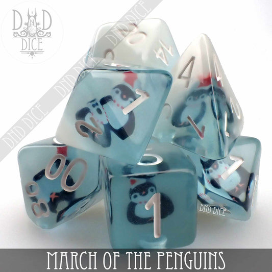 March of the Penguins Dice Set - Premium Dice Sets & Games from DND DICE - Just $15! Shop now at Game Crave Tournament Store